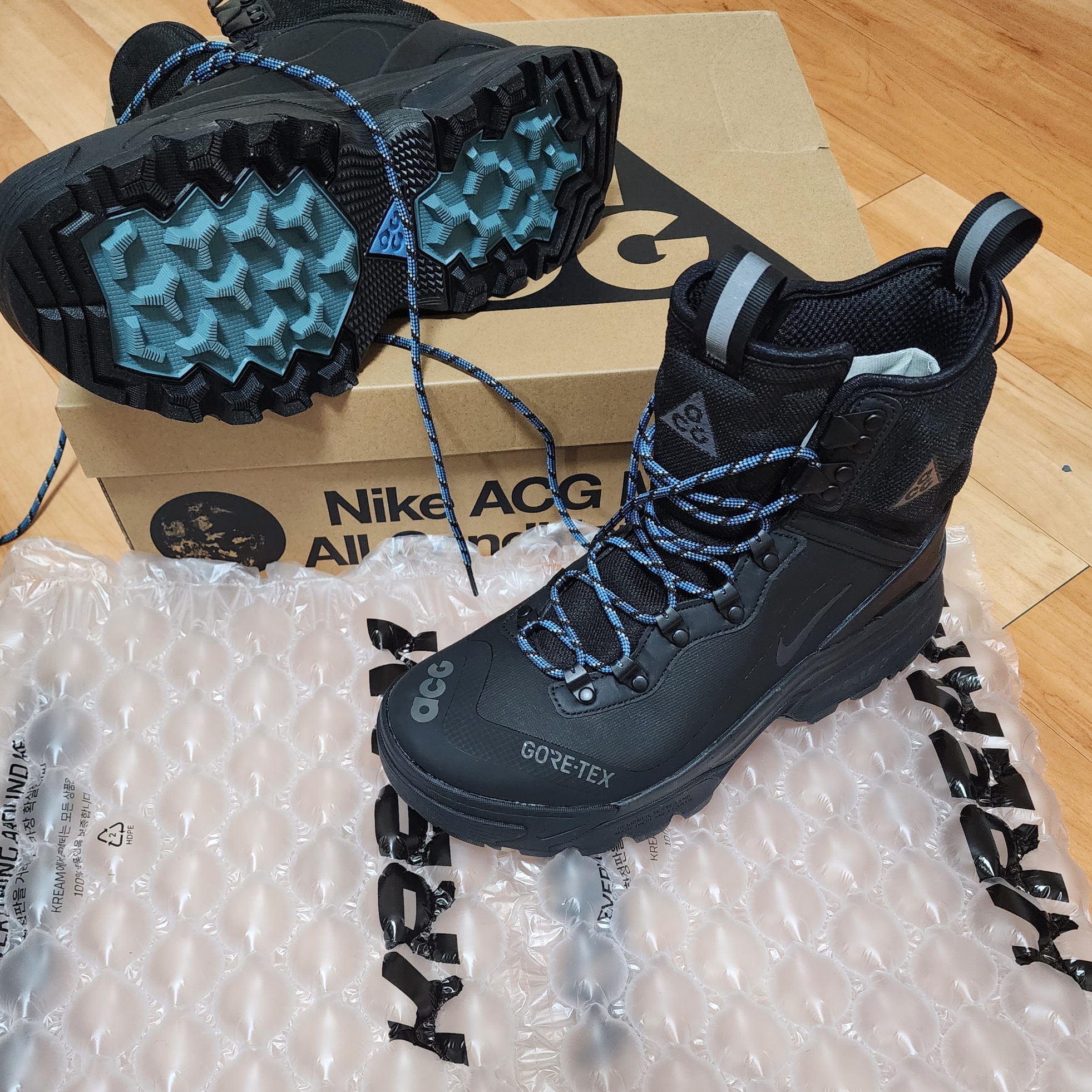 Nike ACG Air Zoom Gaiadome Gore-Tex Black 착용 스타일 - 2