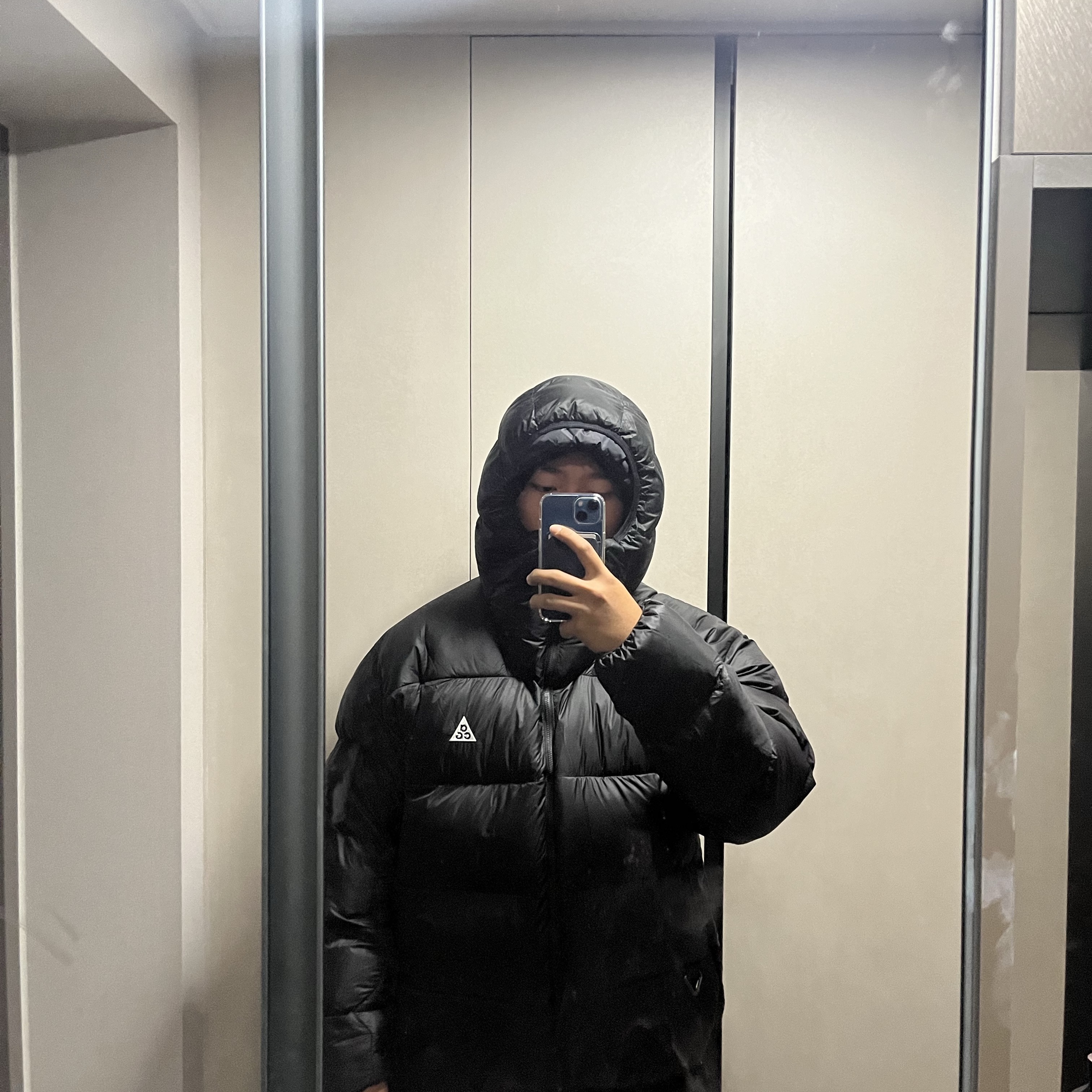 Nike ACG Therma-Fit ADV Lunar Lake Puffer Jacket Black - Asia 착용 스타일