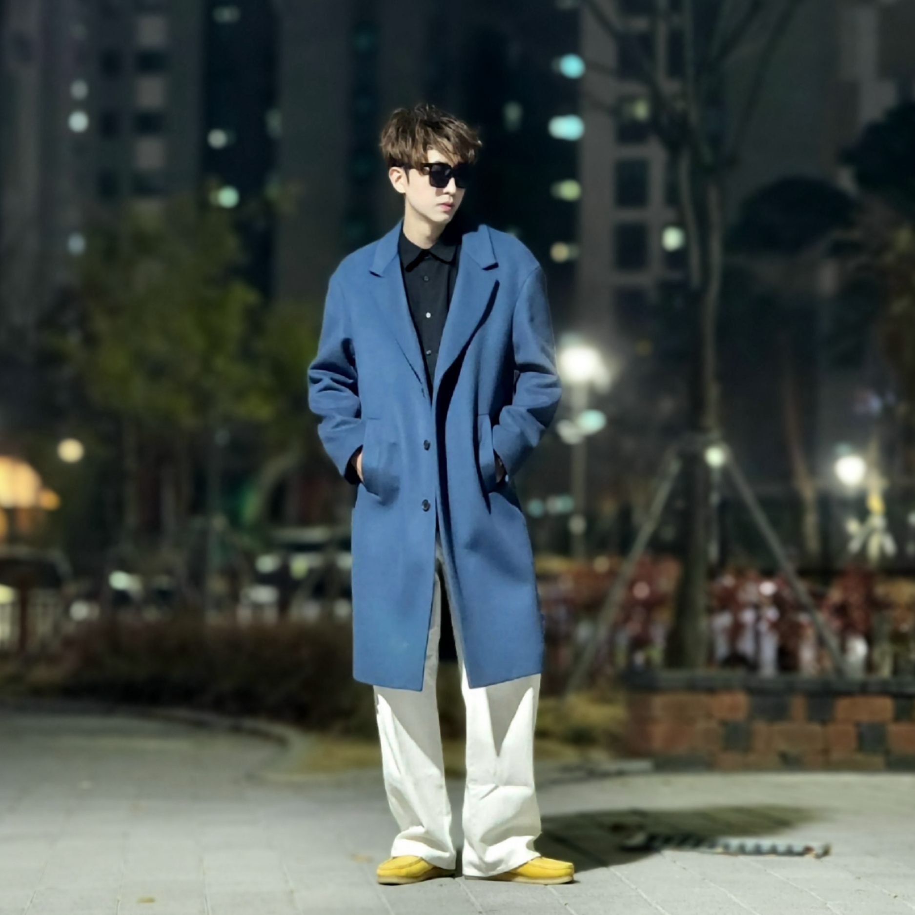 Clarks Wallabee Yellow Suede, Clarks Wallabee Suede Yellow 착용 스타일 - 5