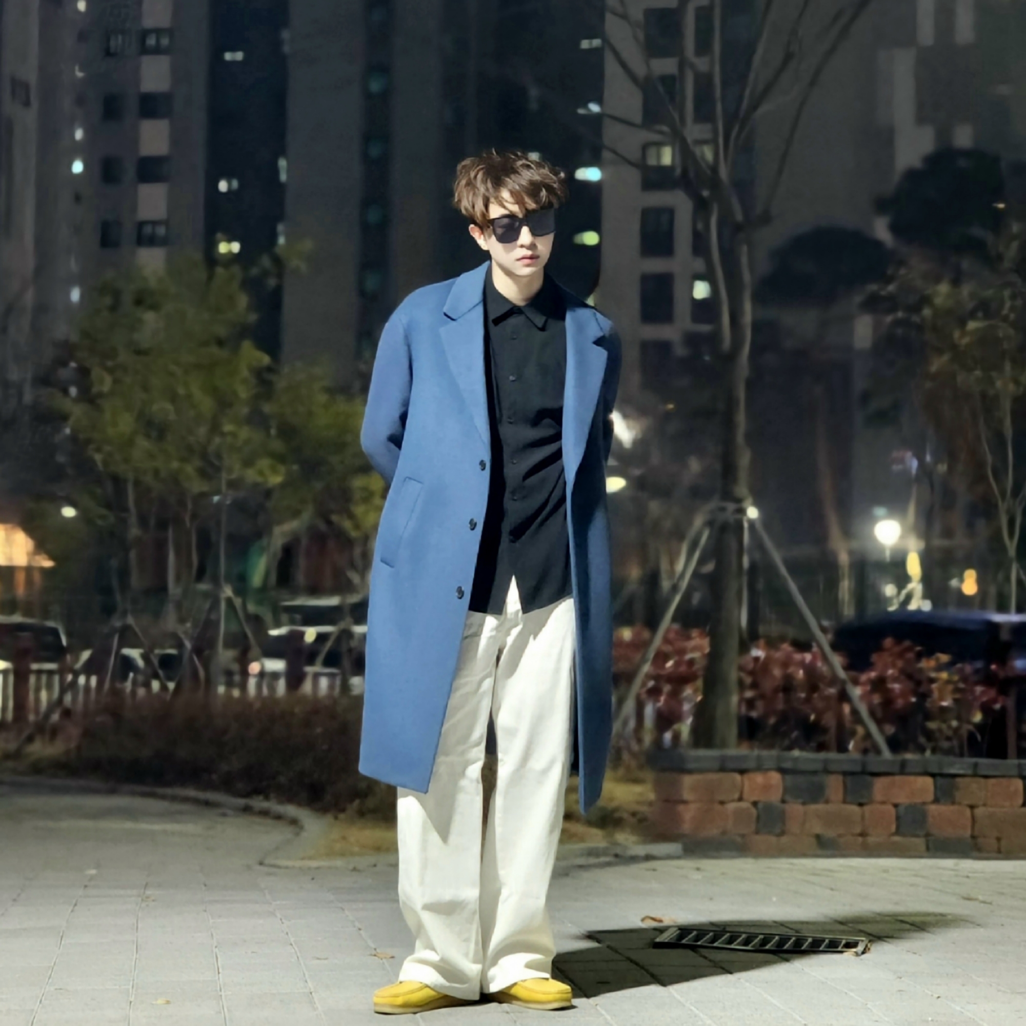 Clarks Wallabee Yellow Suede, Clarks Wallabee Suede Yellow 착용 스타일 - 2