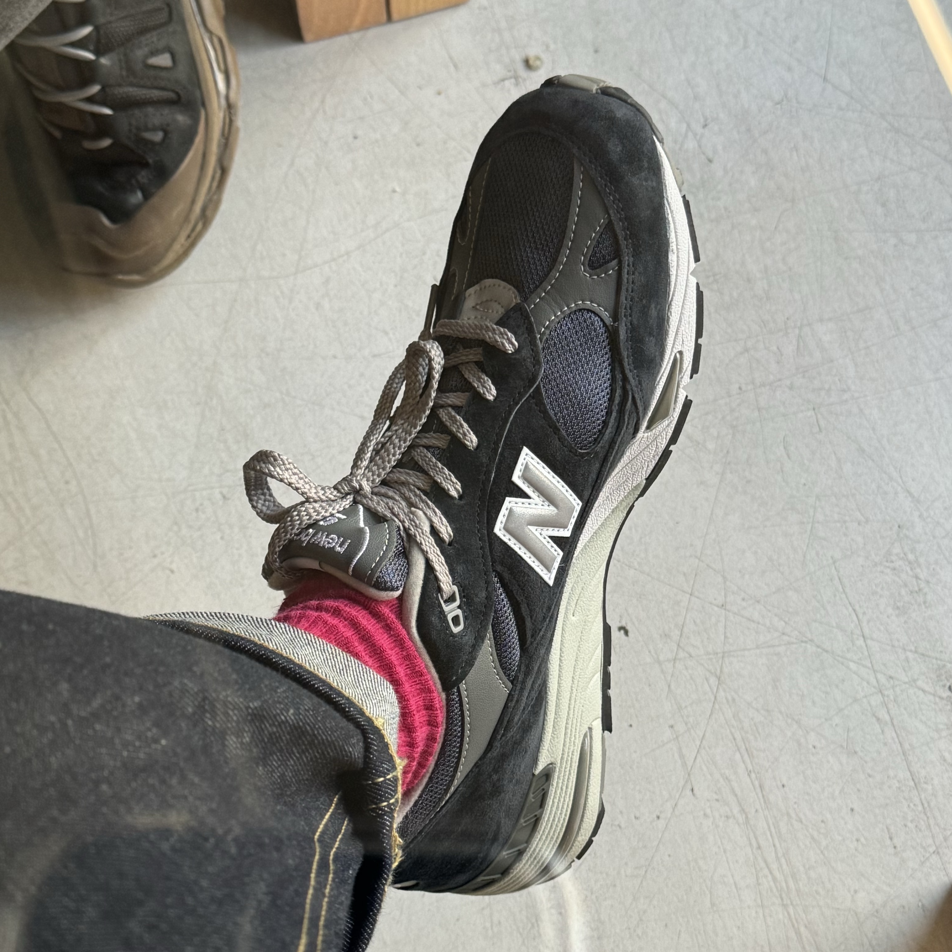 New Balance 991 Made in UK Navy 착용 스타일