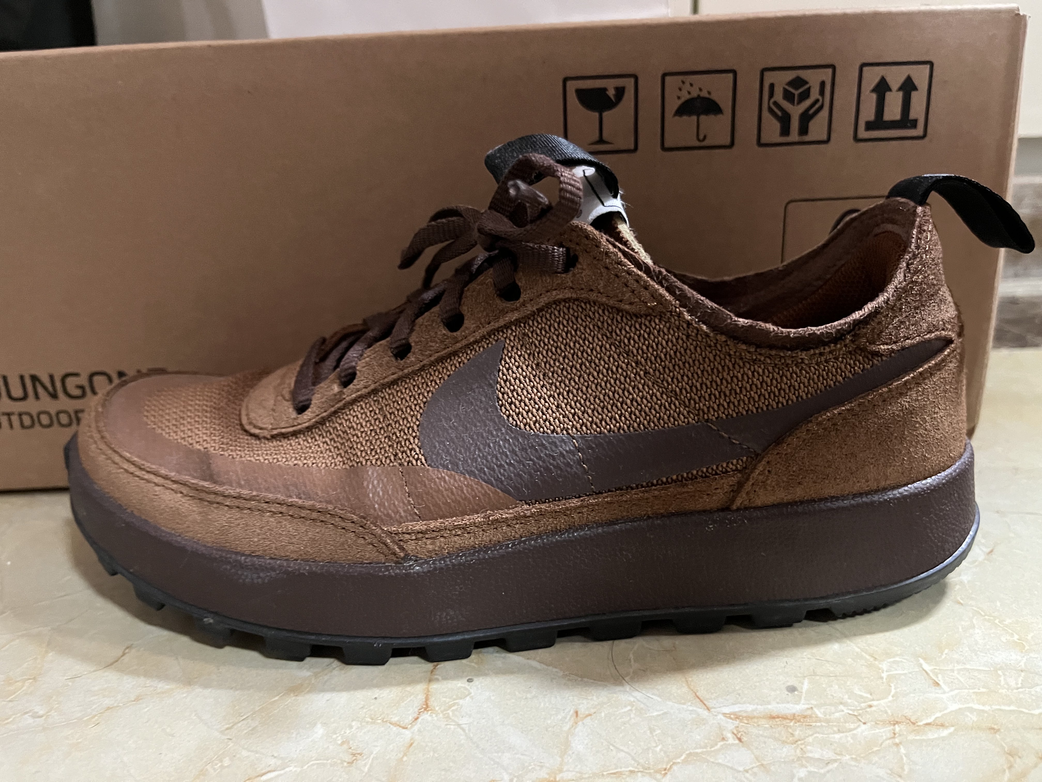 Nike x Tom Sachs General Purpose Shoe Brown 착용 스타일