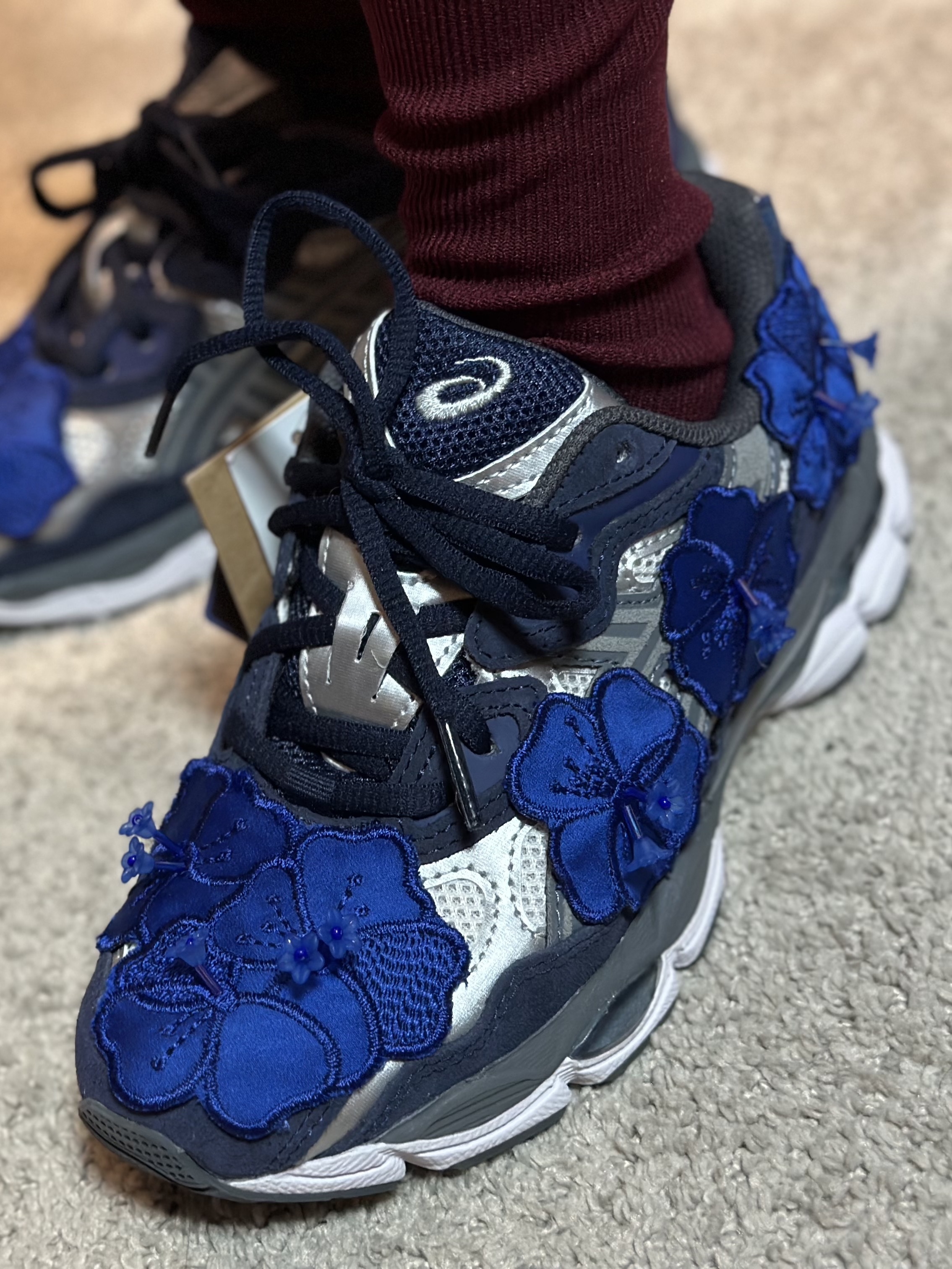 Asics x Cecilie Bahnsen Gel-NYC Grey Blue 착용 스타일 - 4