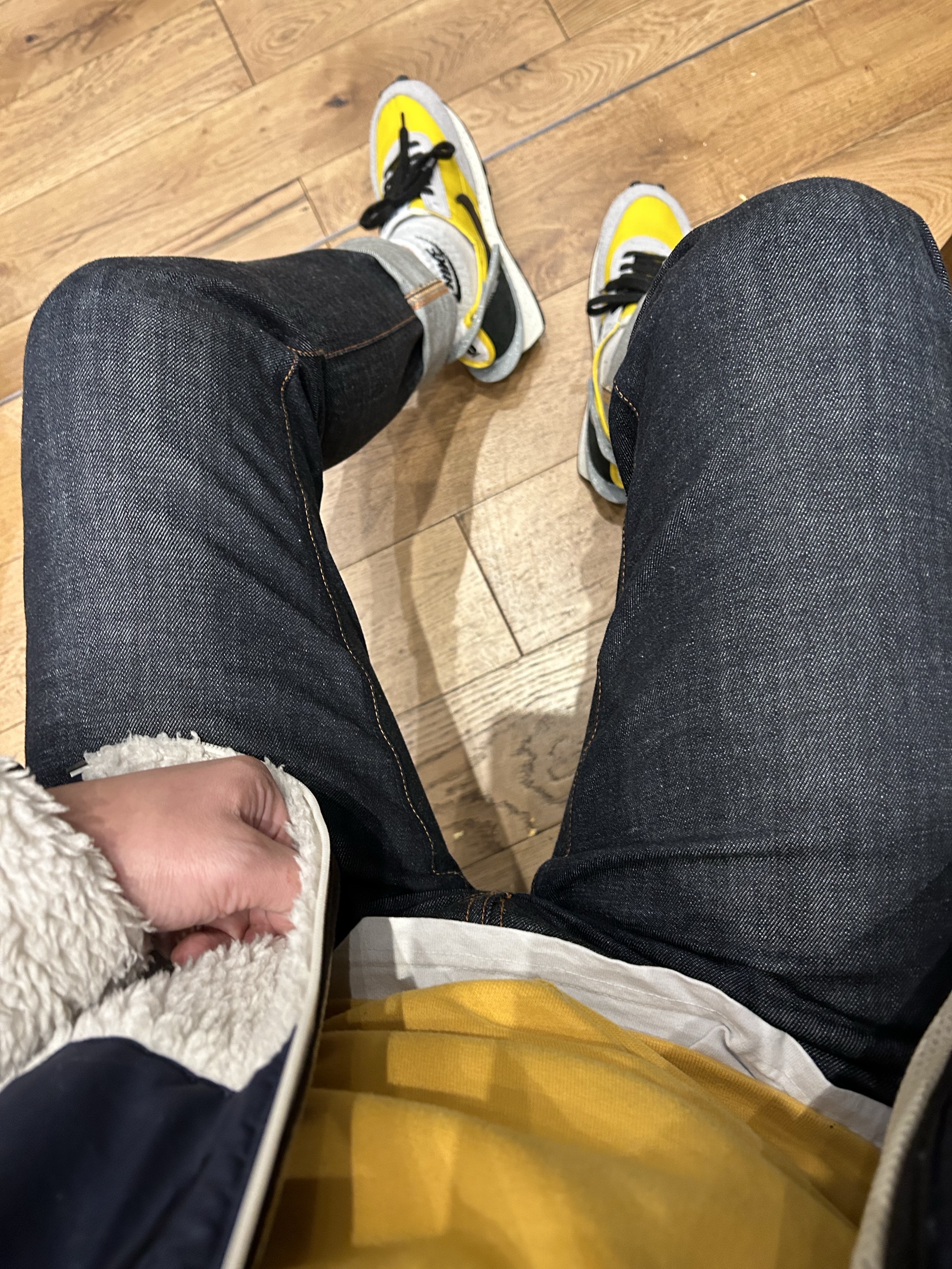 Nike x Undercover Daybreak Bright Citron 착용 스타일