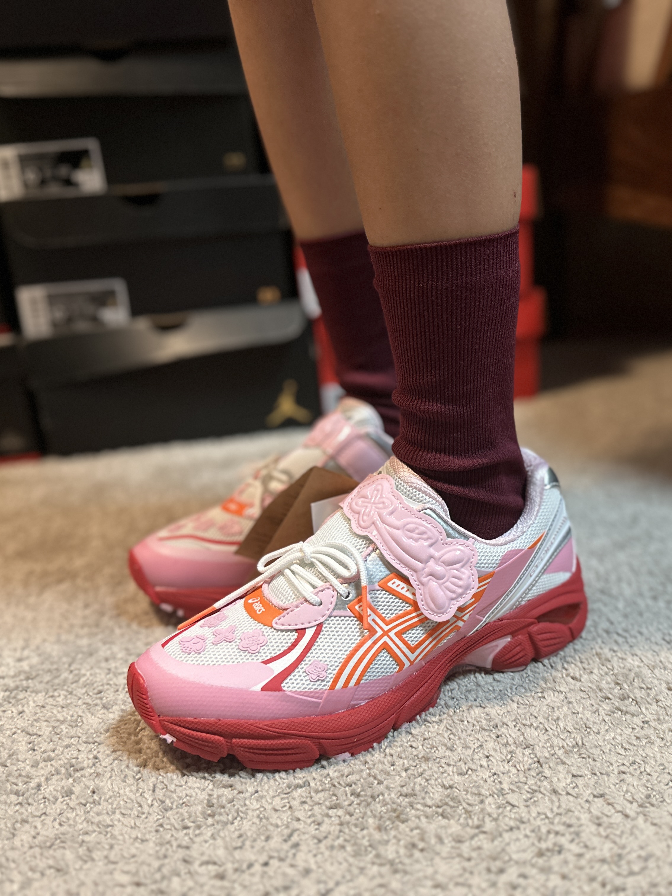 Asics x Cecilie Bahnsen GT-2160 White Habanero 착용 스타일 - 1