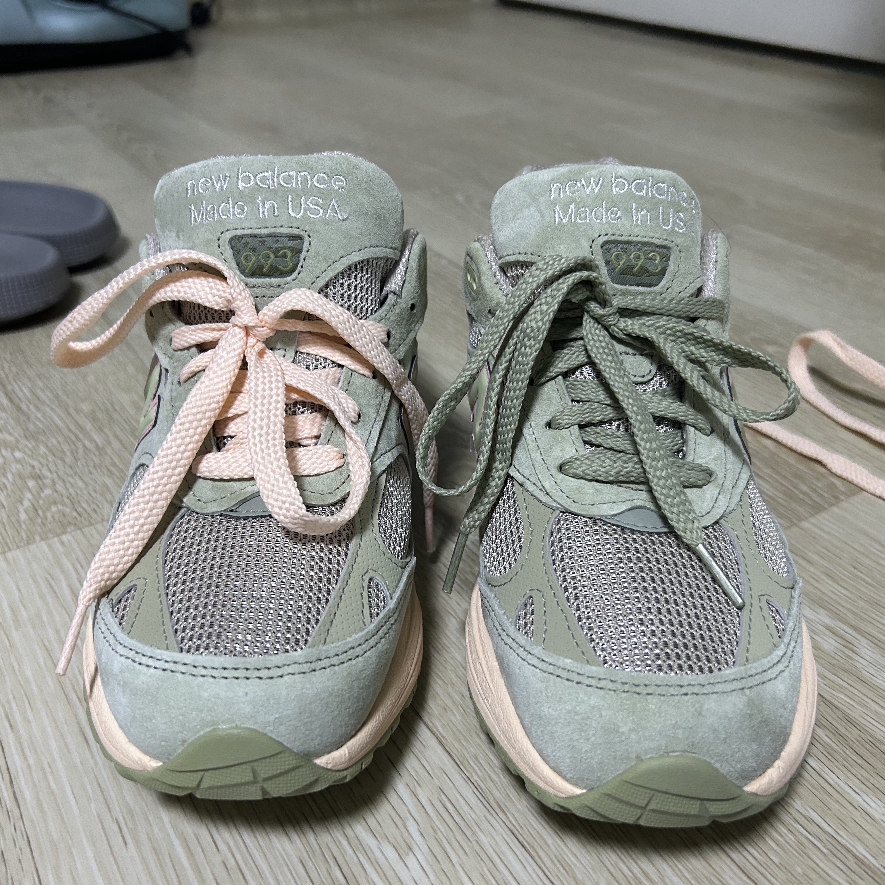 New Balance x Joe Freshgoods 993 Made in USA Sage 착용 스타일