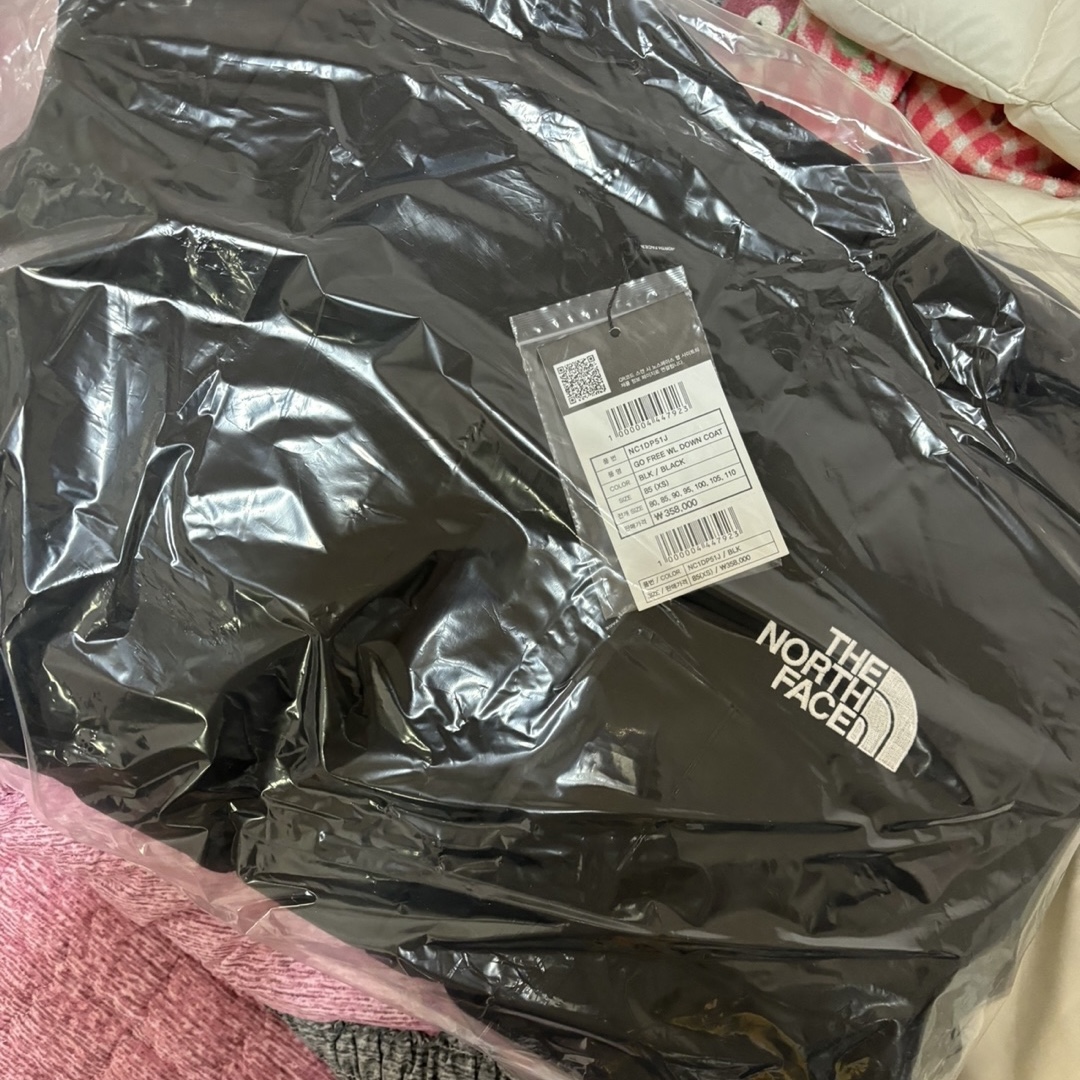 The North Face White Label Go Free Down Coat Black 착용 스타일
