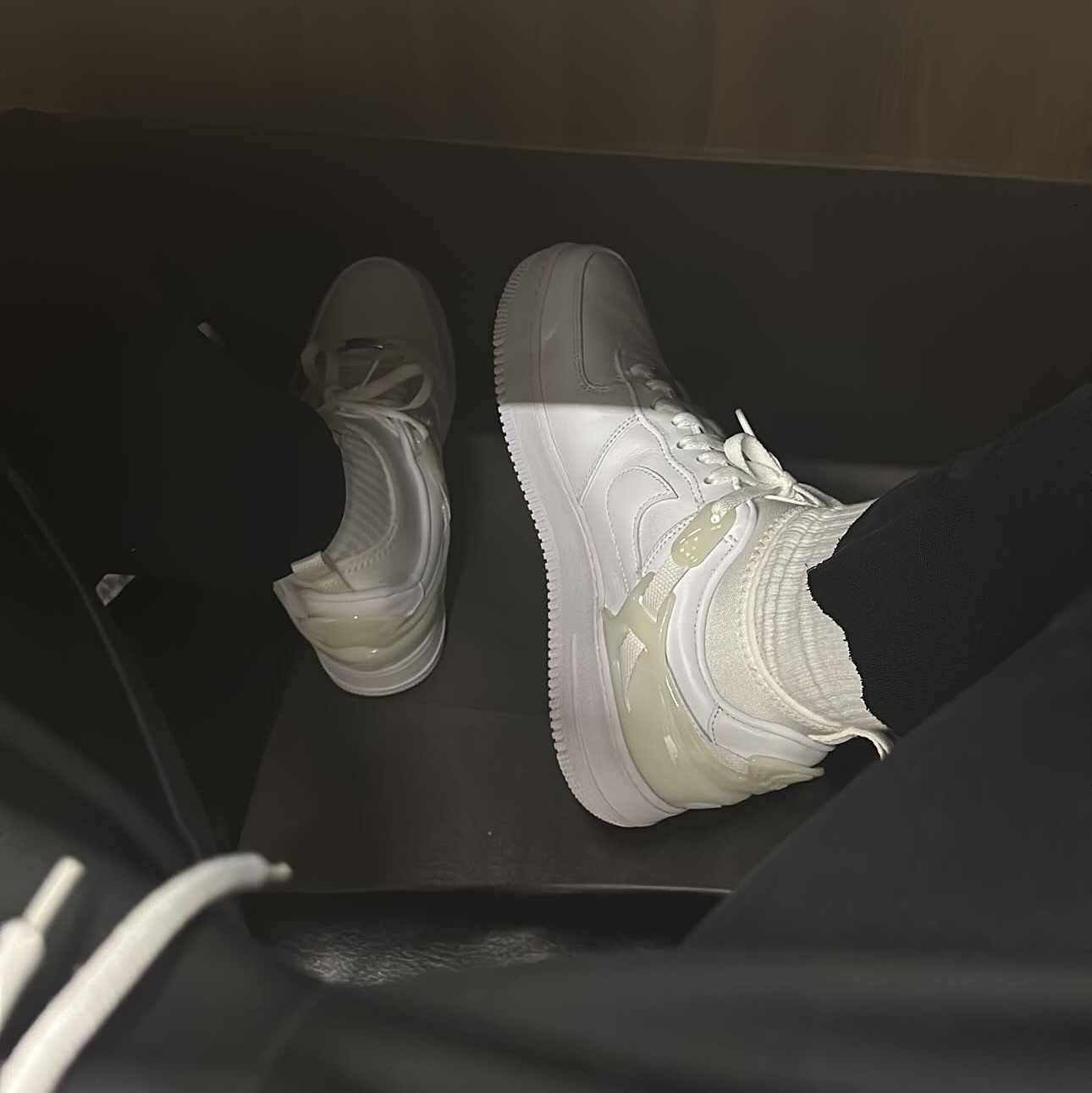 Nike x Undercover Air Force 1 Low SP White 착용 스타일
