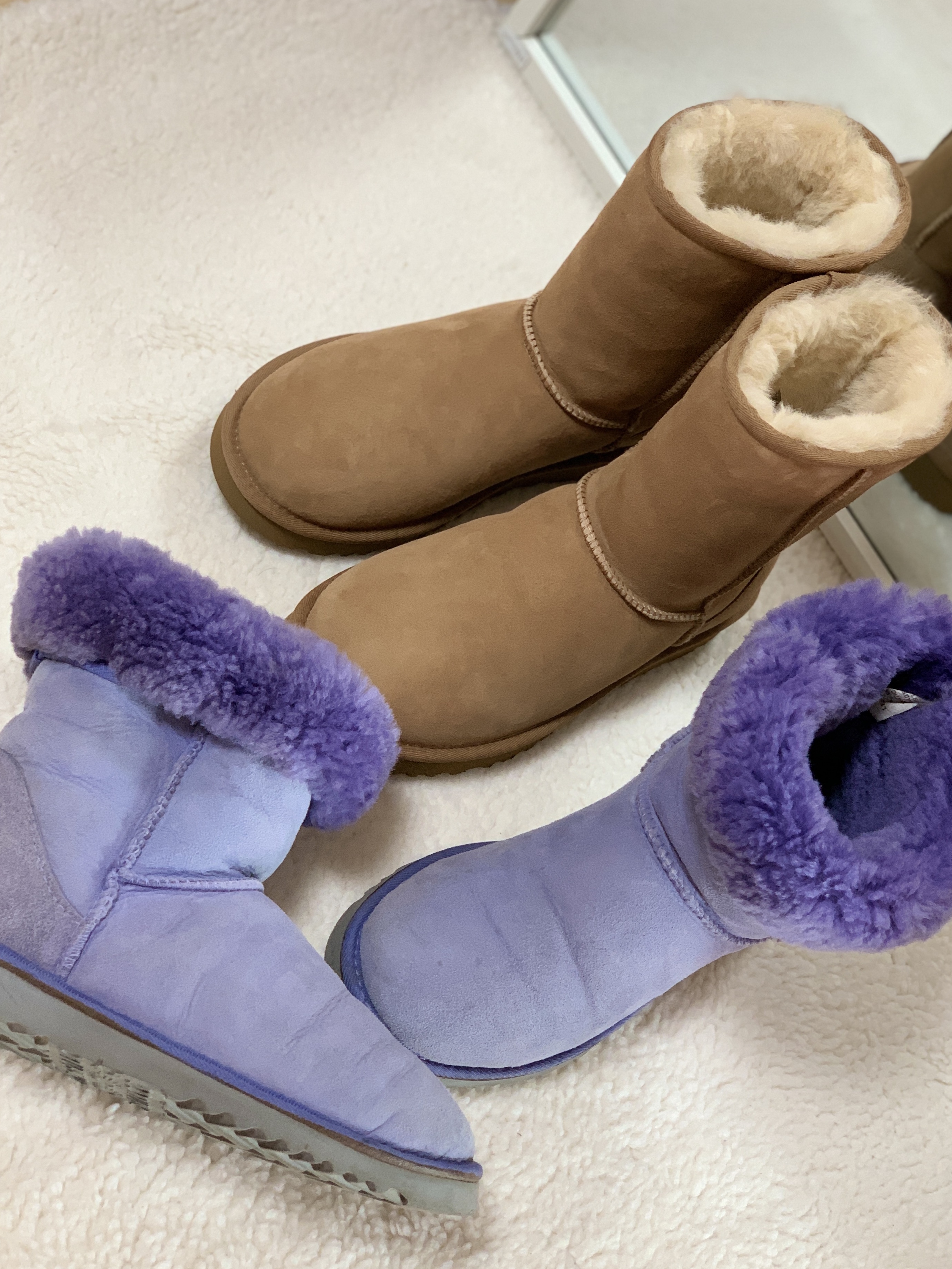 (W) UGG Classic Short II Boots Chestnut 착용 스타일 - 2