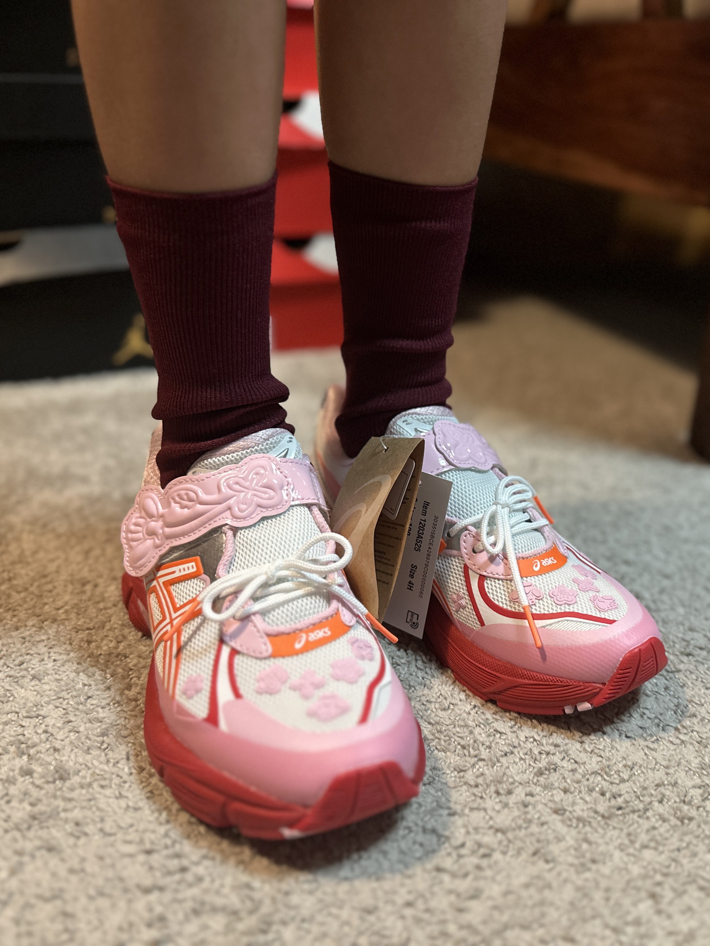 Asics x Cecilie Bahnsen GT-2160 White Habanero 착용 스타일 - 2