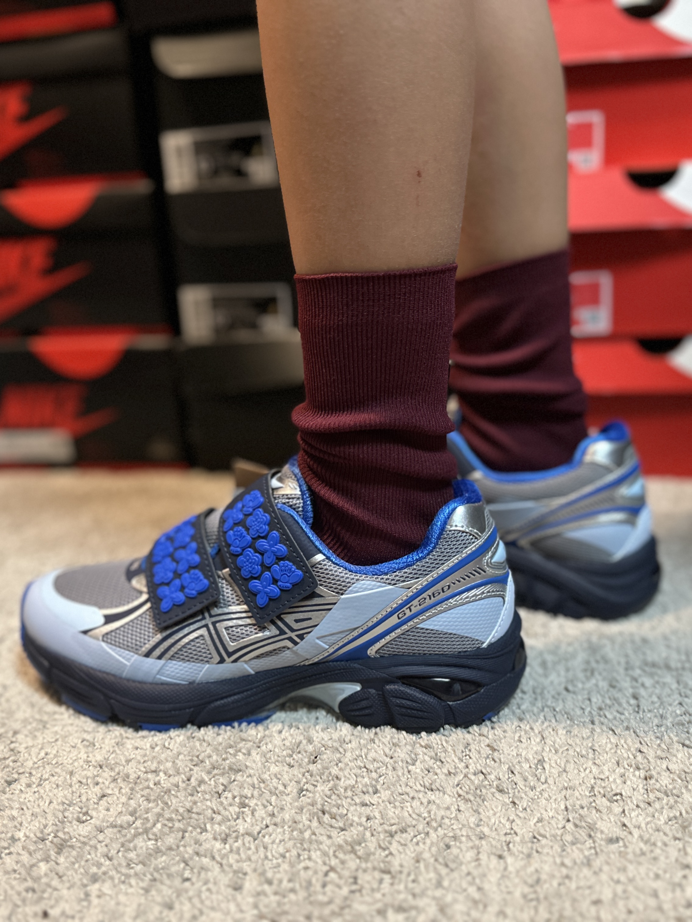 Asics x Cecilie Bahnsen GT-2160 Pure Silver Midnight 착용 스타일 - 2