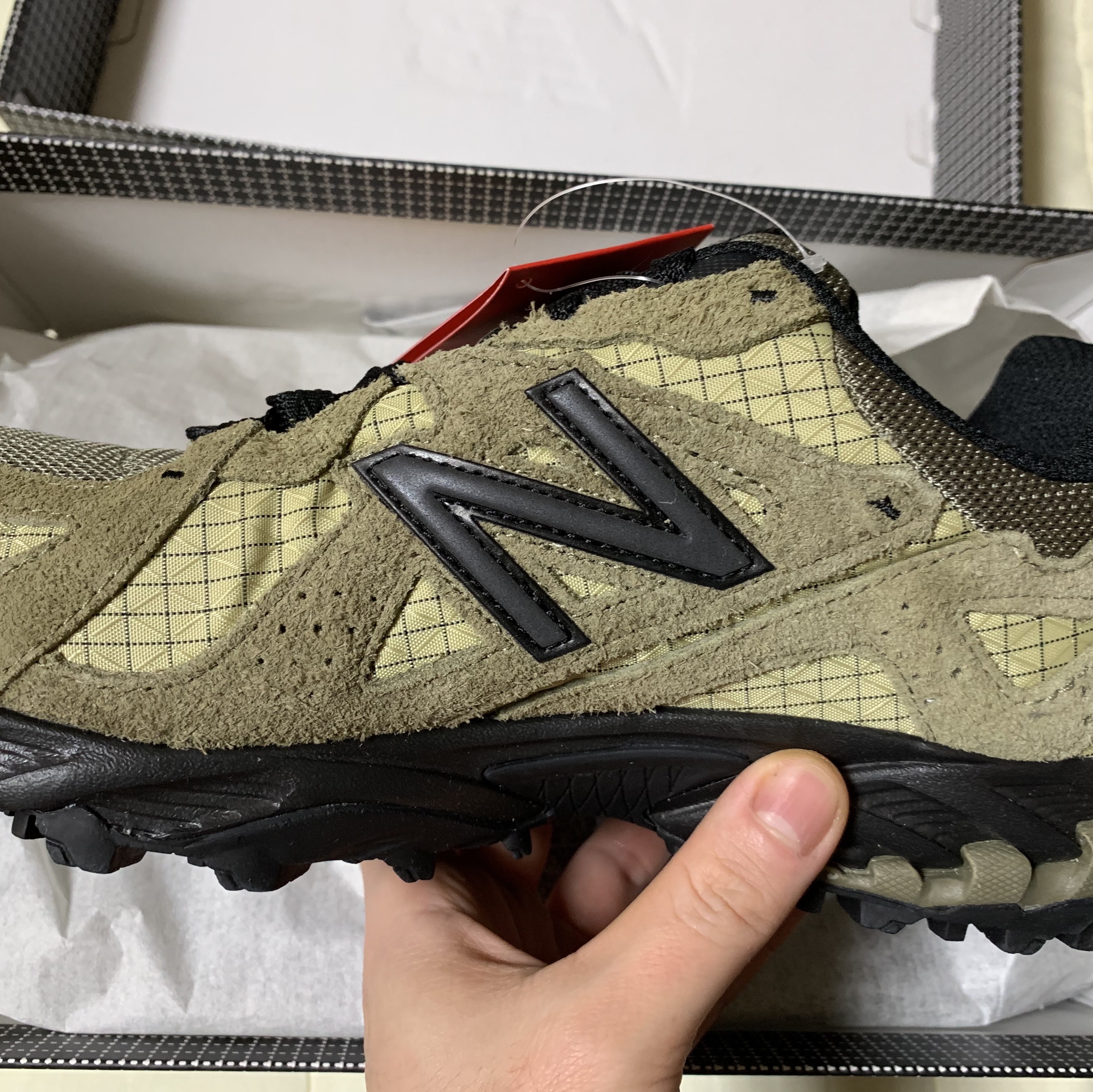 New Balance x Cayl ML610TCL Covert Green 착용 스타일