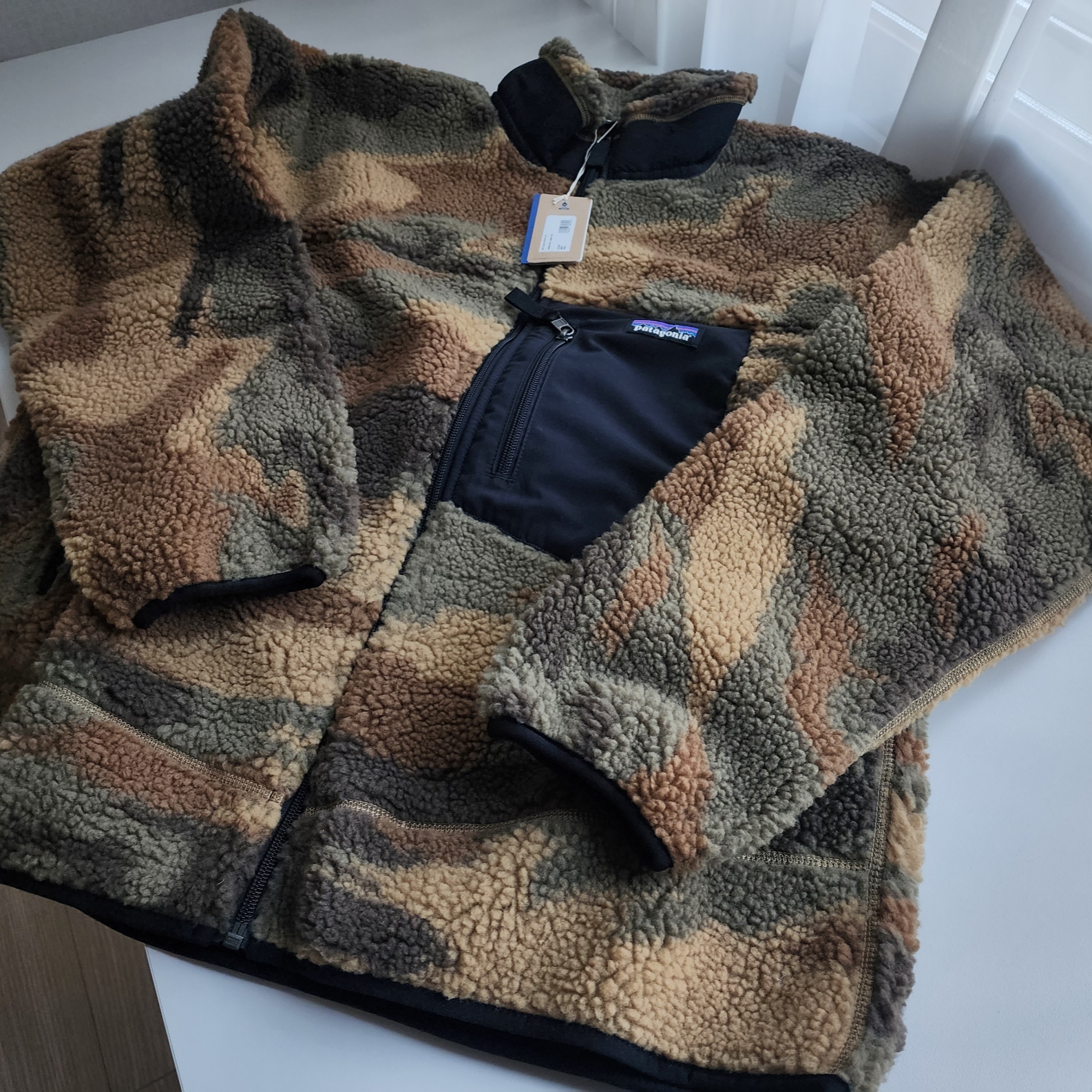 Patagonia Classic Retro-X Jacket Kansas Sky Classic Tan 착용 스타일