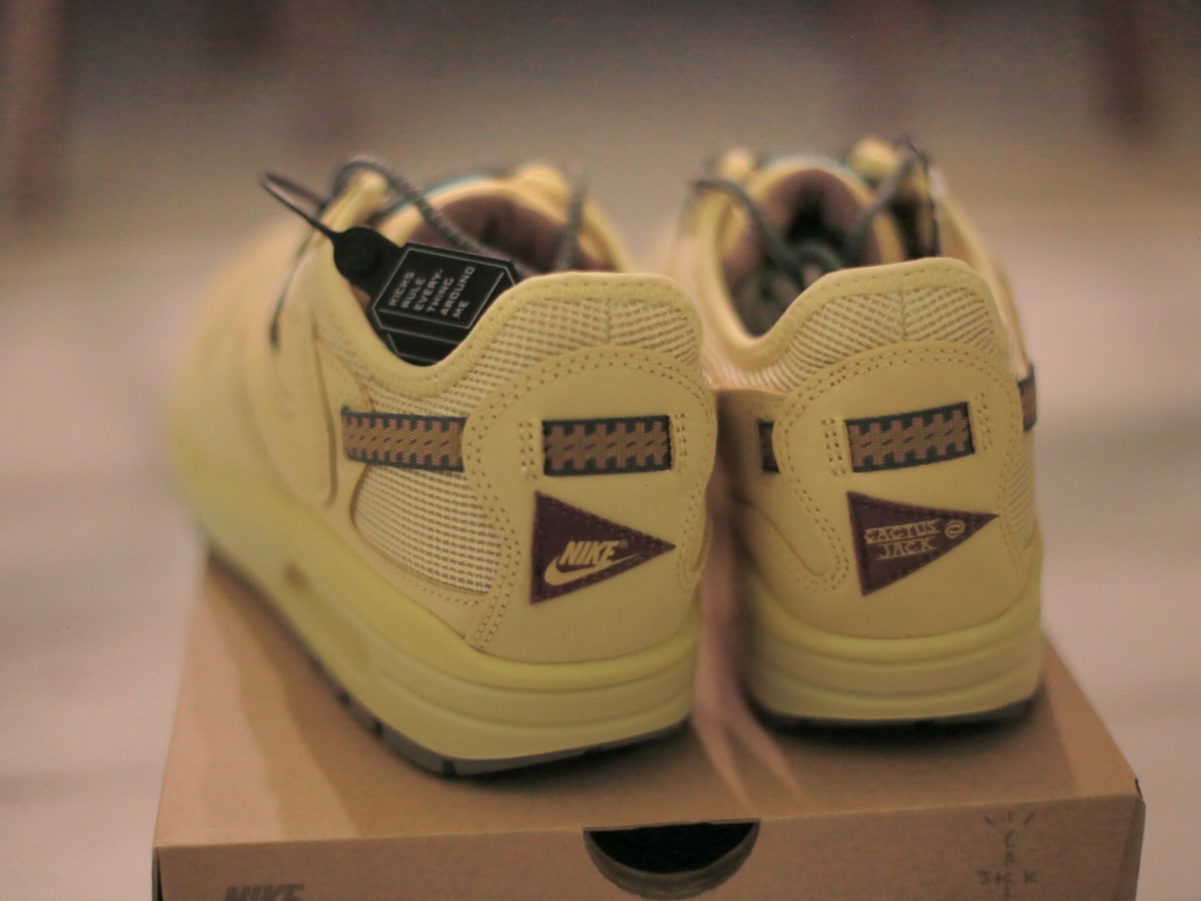 Nike x Travis Scott Air Max 1 Cact.us Gold 착용 스타일 - 3
