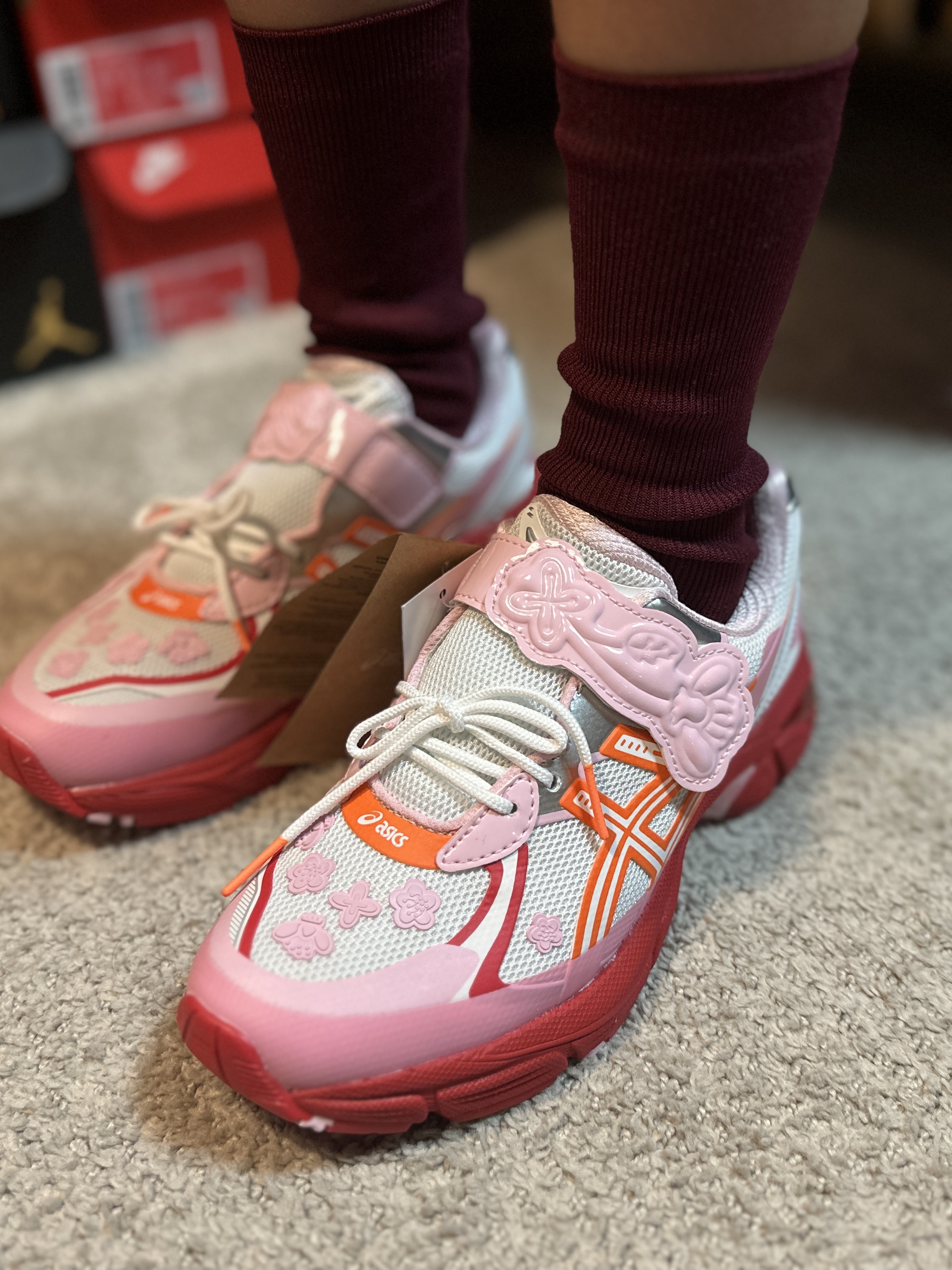 Asics x Cecilie Bahnsen GT-2160 White Habanero 착용 스타일 - 4