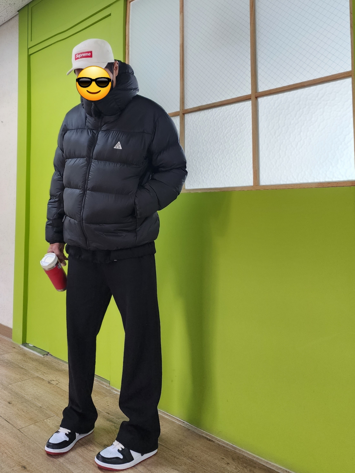 Nike ACG Therma-Fit ADV Lunar Lake Puffer Jacket Black - Asia, Supreme Denim Camp Cap Natural - 23SS 착용 스타일 - 1