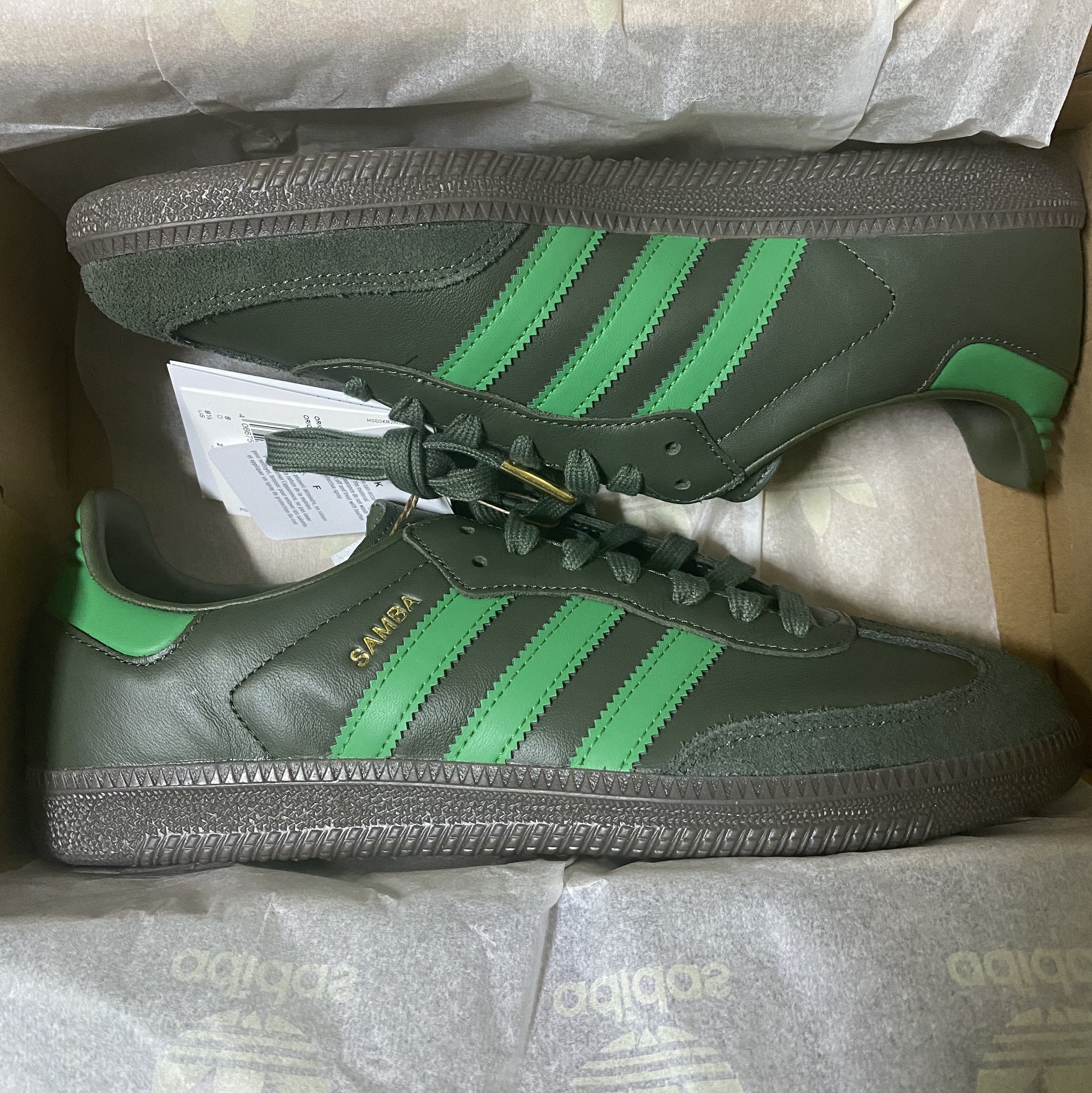 Adidas Samba Team Shadow Green 착용 스타일