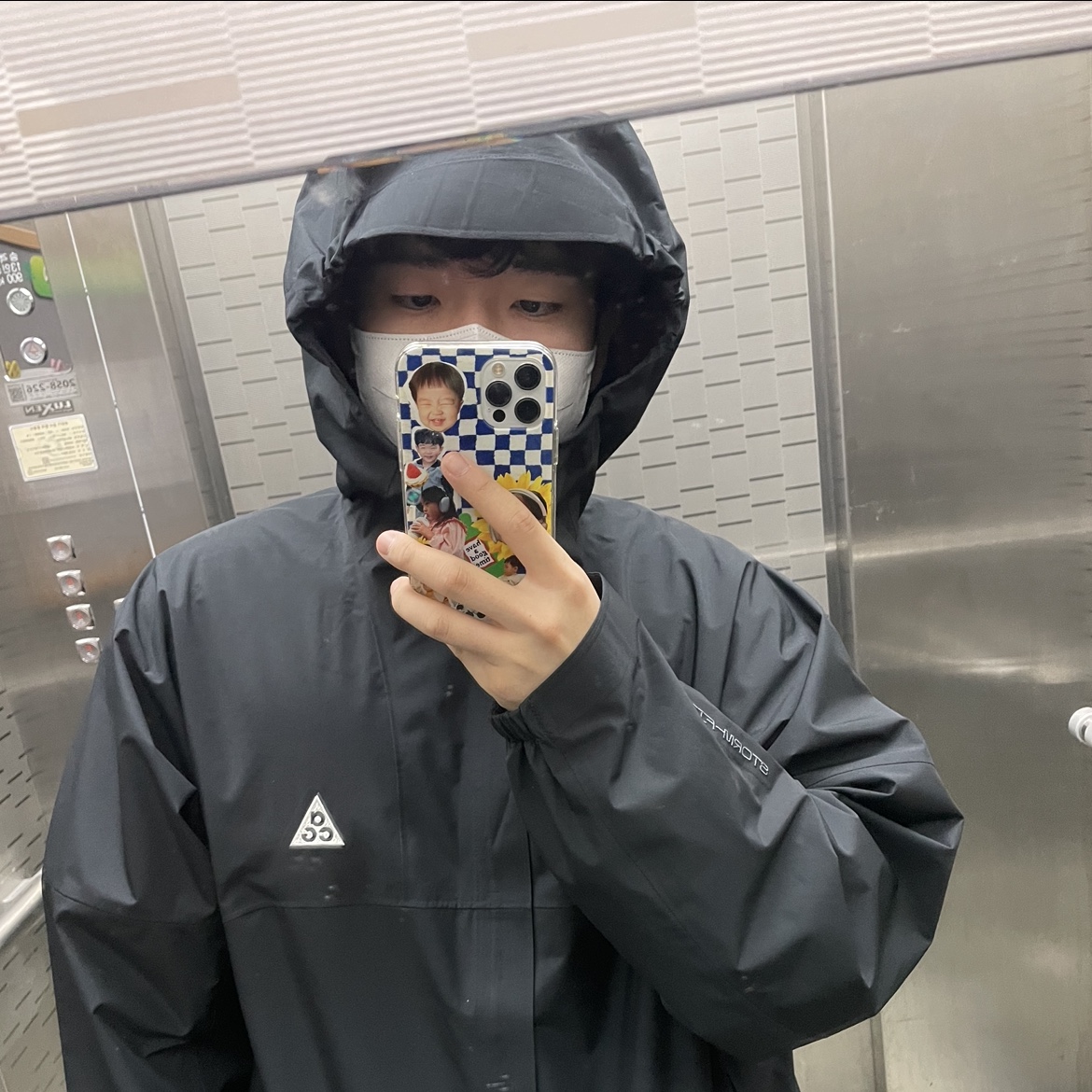 Nike ACG Storm-Fit ADV Cascade Rains Full Zip Jacket Black - Asia 착용 스타일