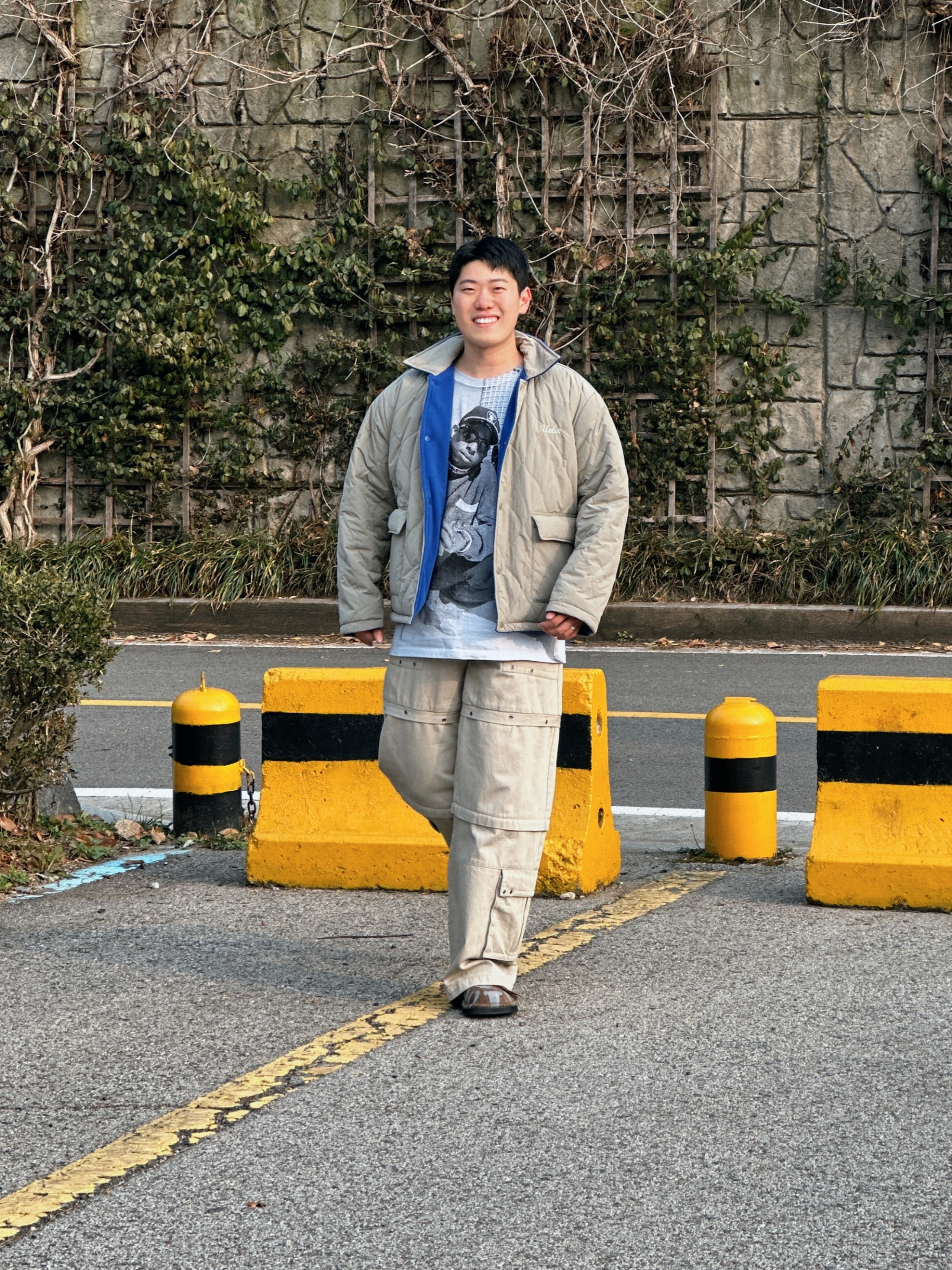 Stussy x Gang Starr T-Shirt White 착용 스타일 - 1
