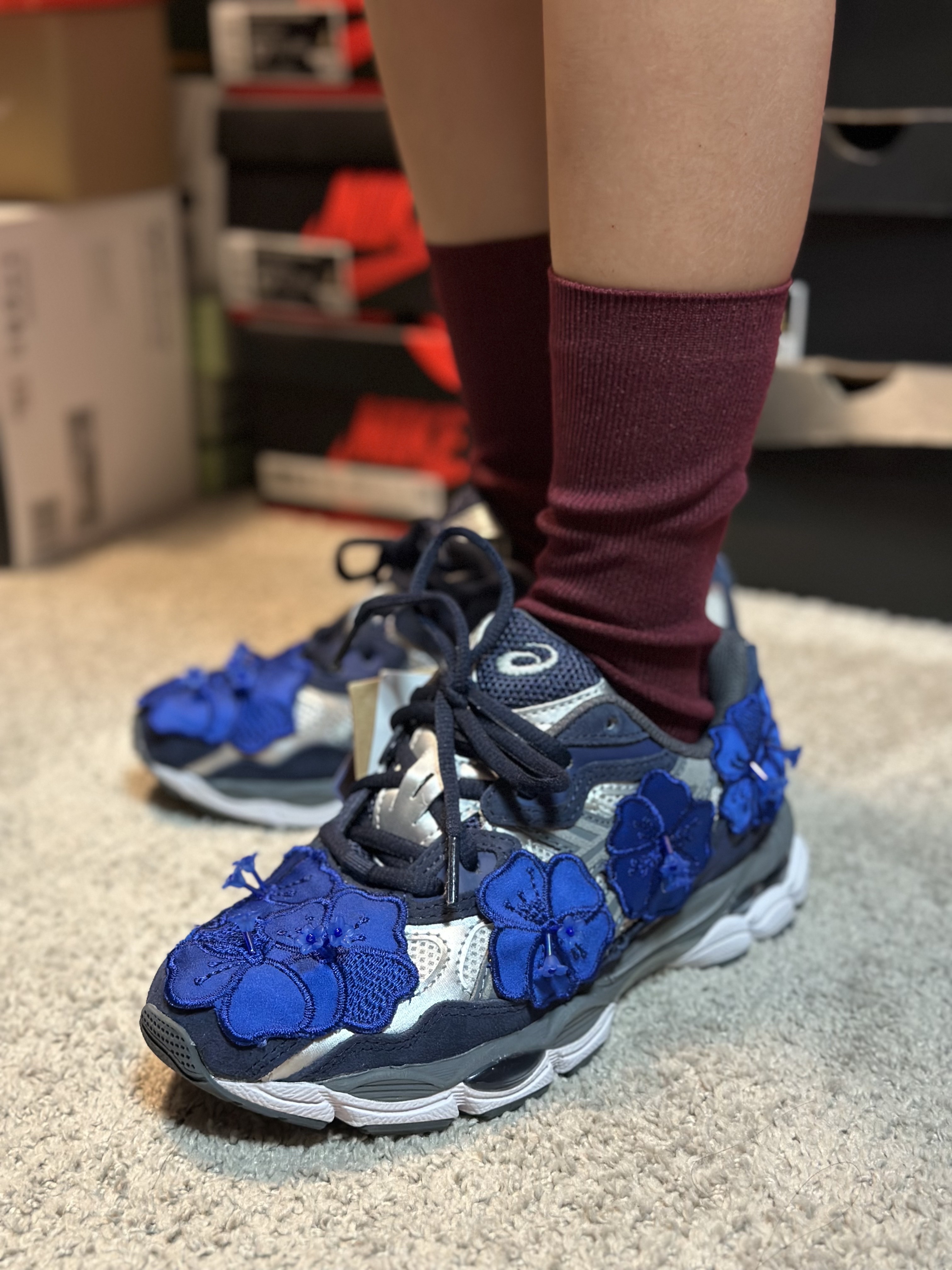 Asics x Cecilie Bahnsen Gel-NYC Grey Blue 착용 스타일 - 5