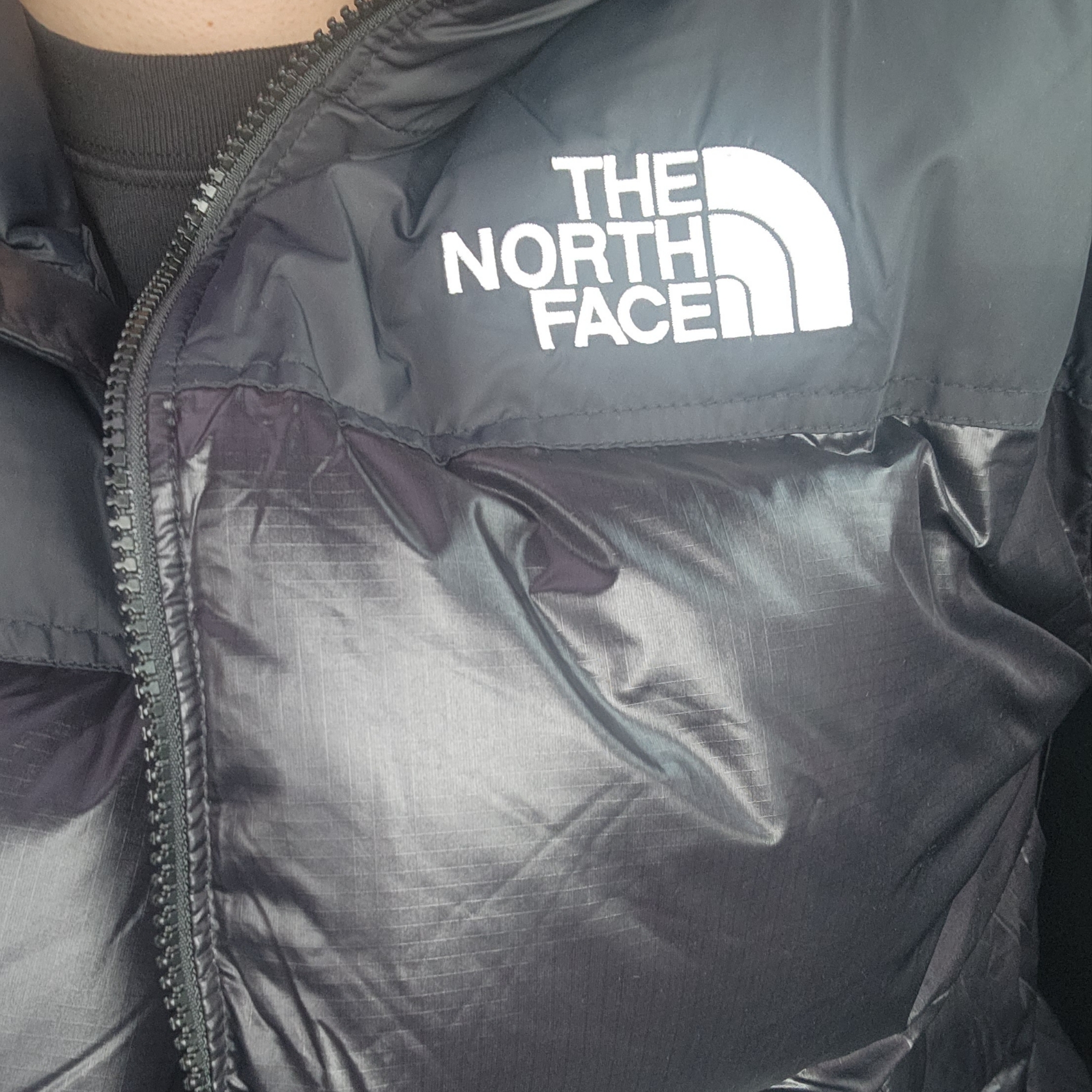 The North Face 1996 Eco Nuptse Jacket Real Black 착용 스타일