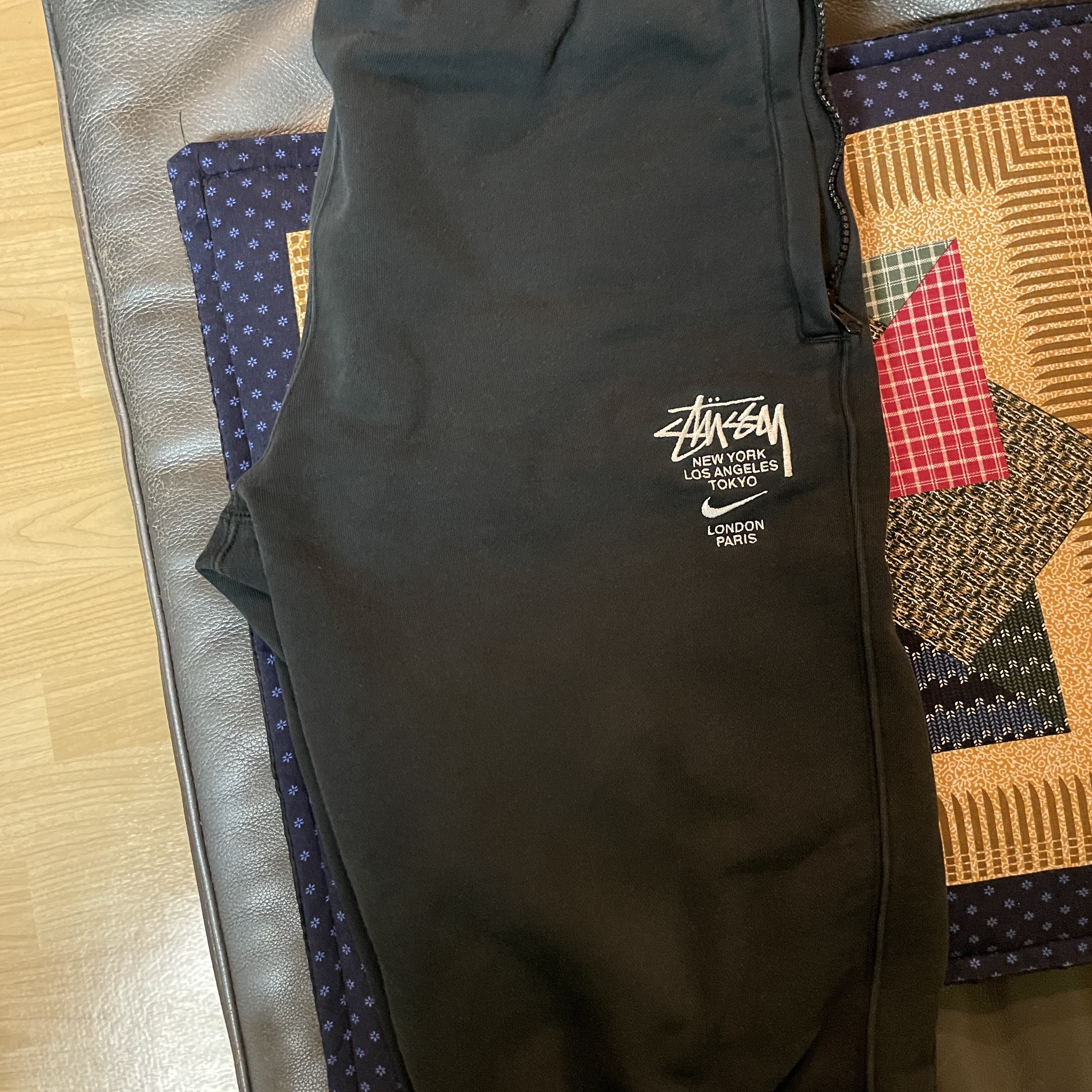 Nike x Stussy NRG ZR Fleece Pants Black - US/EU 착용 스타일