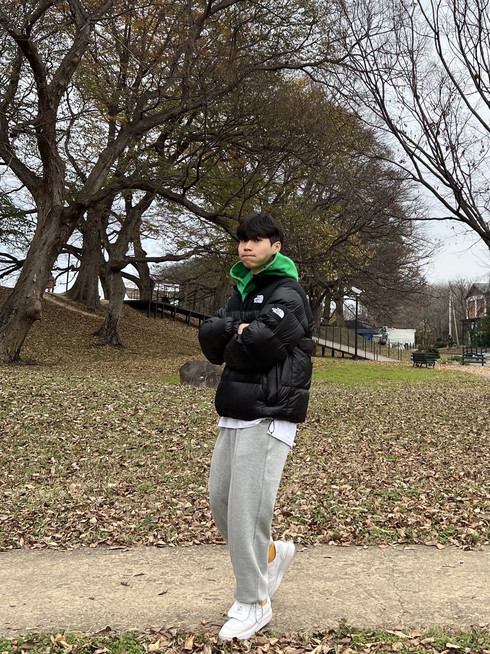 Nike x Peaceminusone Kwondo1 White 착용 스타일 - 3