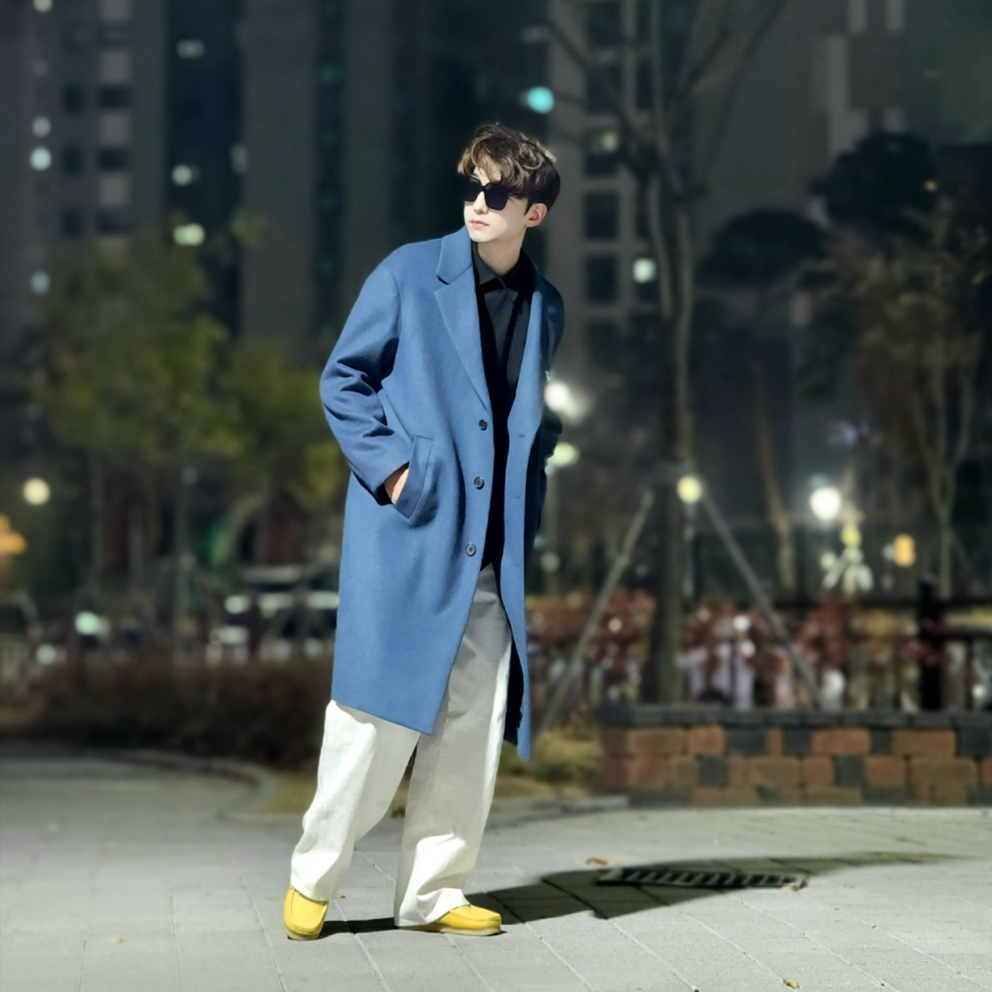 Clarks Wallabee Yellow Suede, Clarks Wallabee Suede Yellow 착용 스타일 - 3
