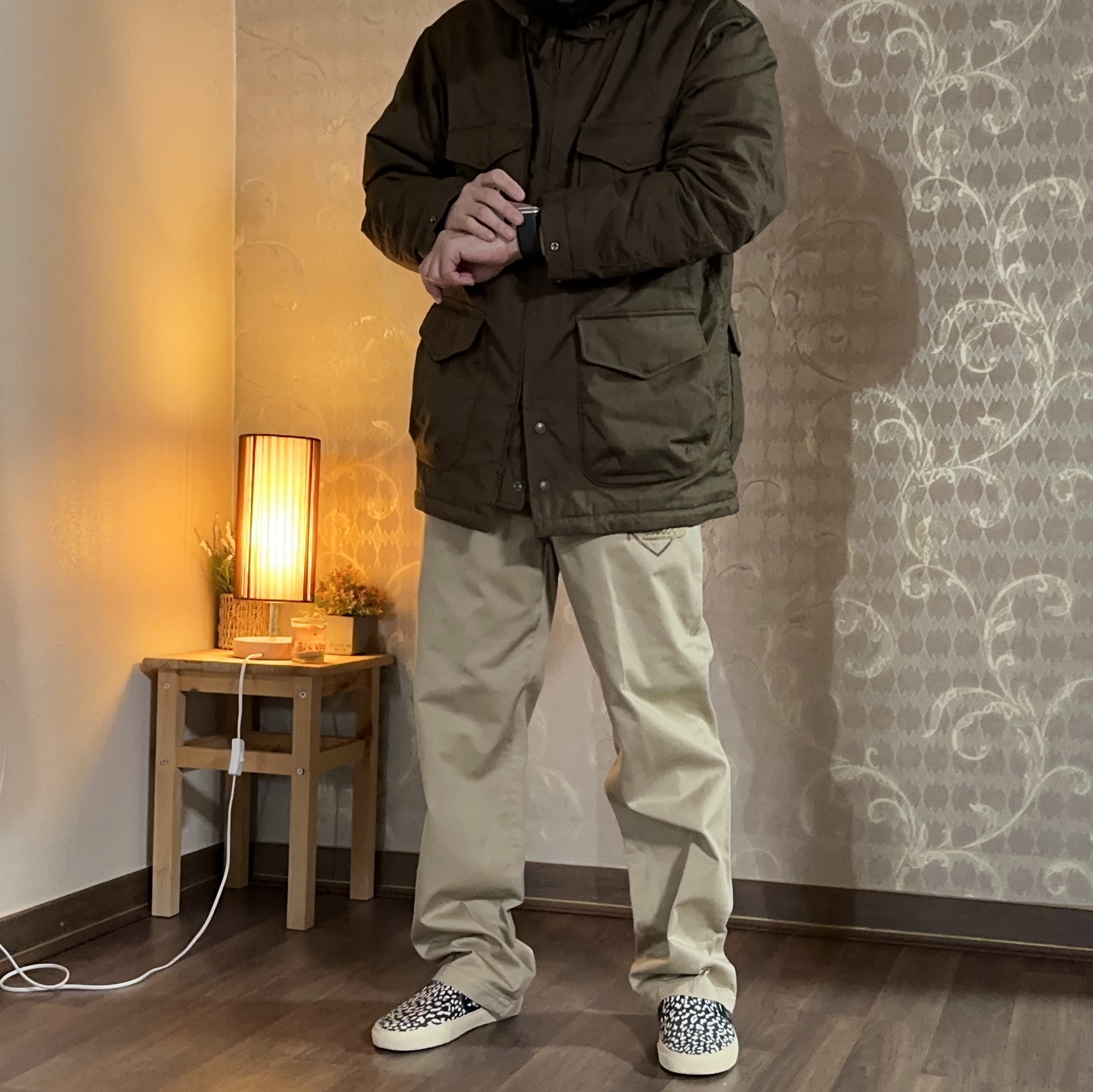 Uniqlo x Engineered Garments Pufftech Utility Jacket Brown 착용 스타일 - 4