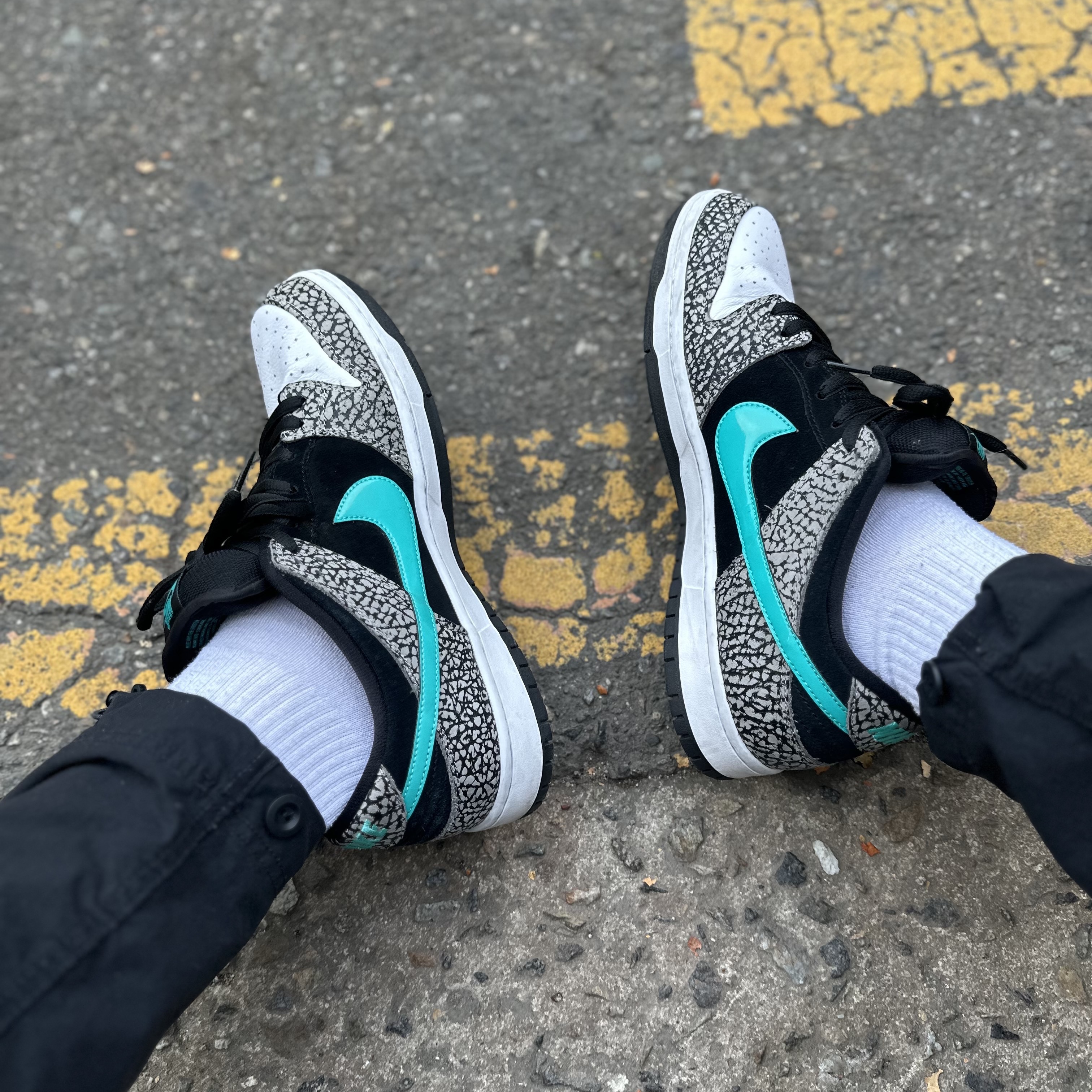 Nike SB Dunk Low Pro Clear Jade 착용 스타일 - 2