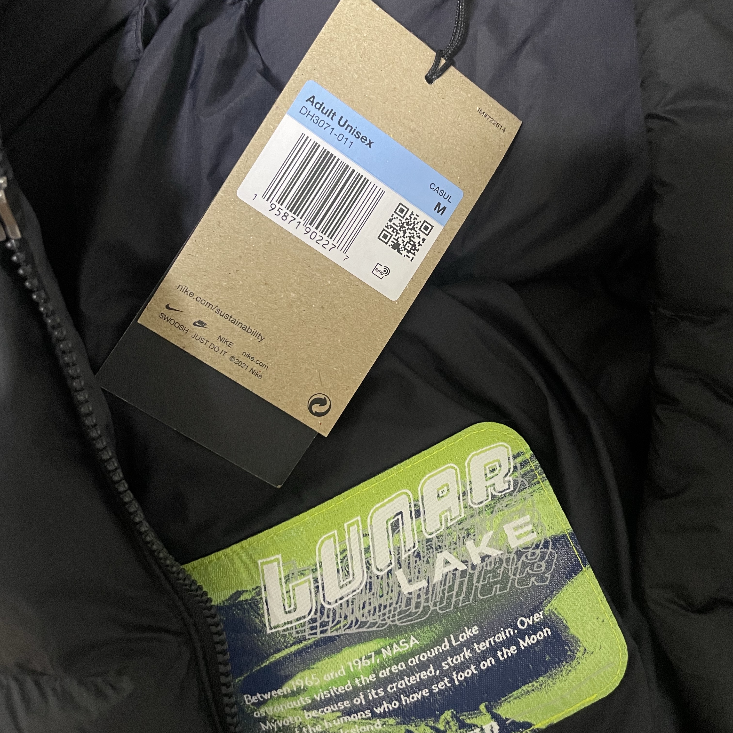 Nike ACG Therma-Fit ADV Lunar Lake Puffer Jacket Black - Asia 착용 스타일 - 1