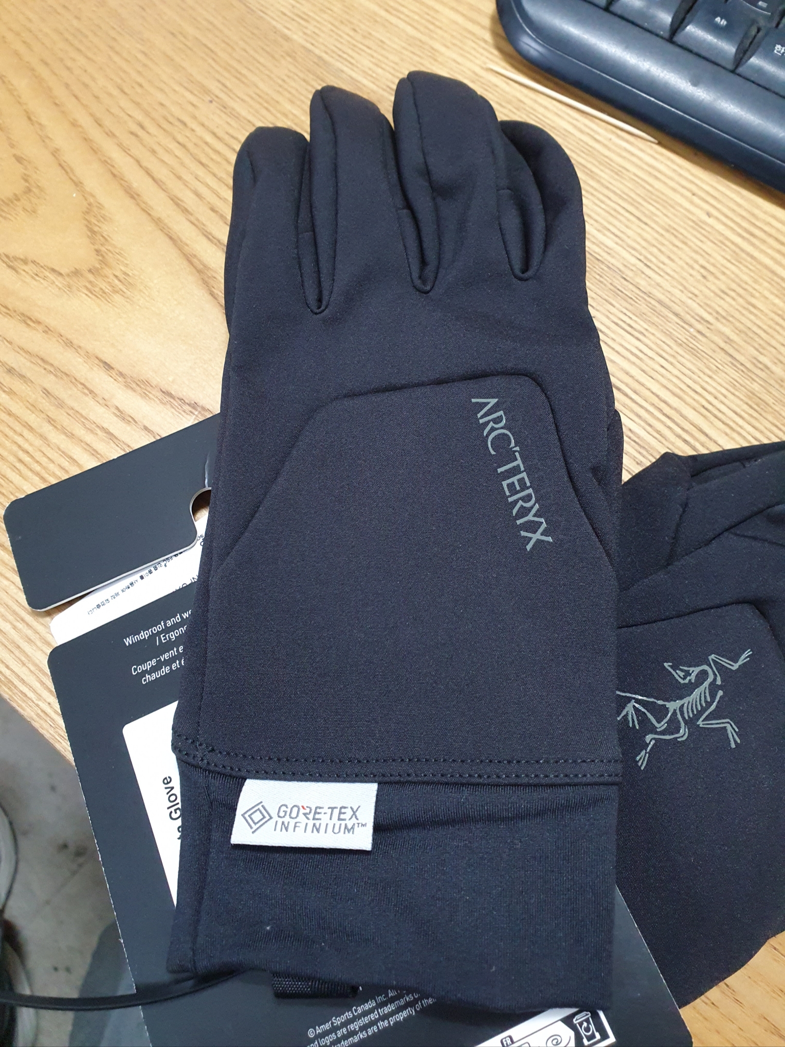 Arc'teryx Venta Glove Black 착용 스타일