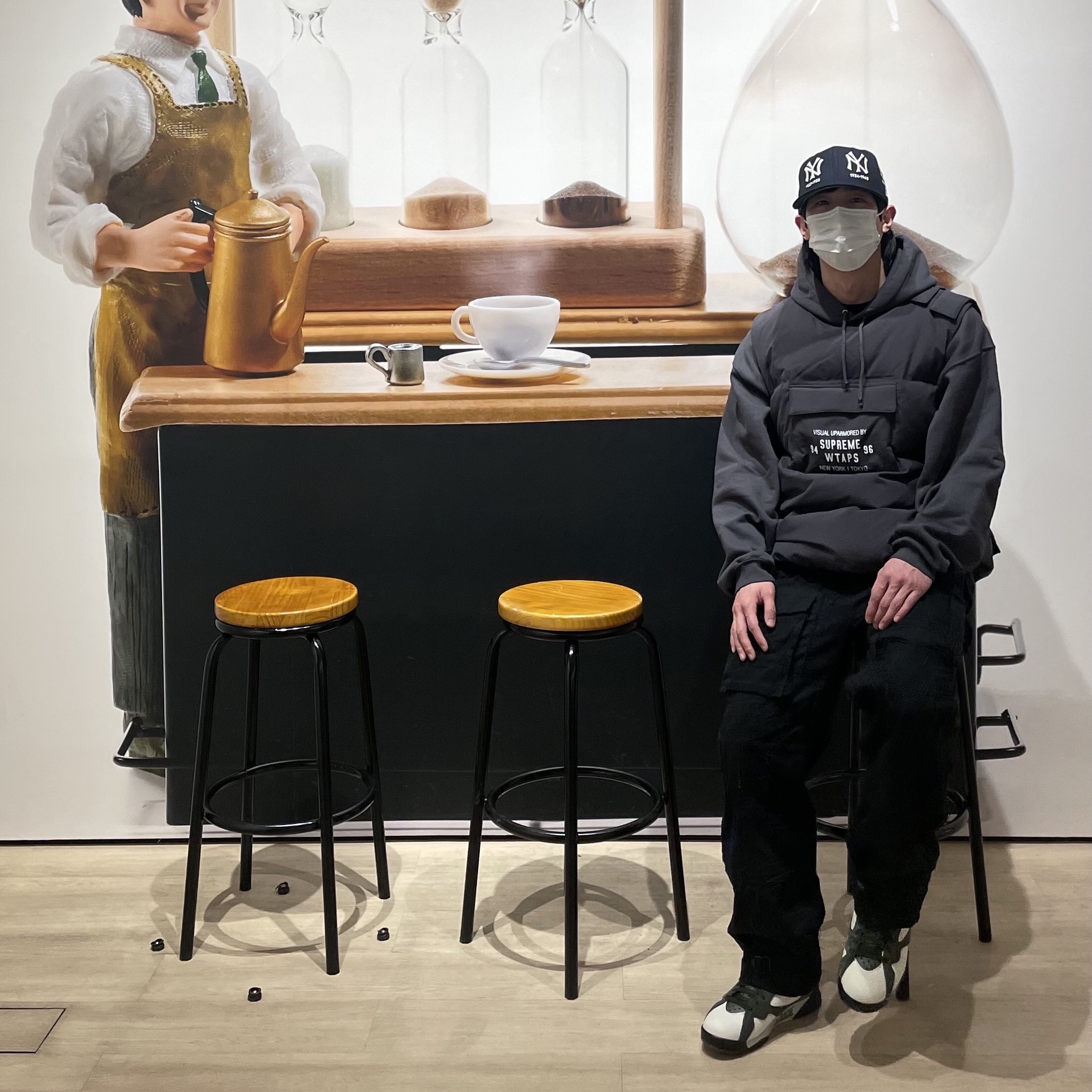 Supreme x WTAPS Tactical Down Vest Black - 21FW 착용 스타일 - 2