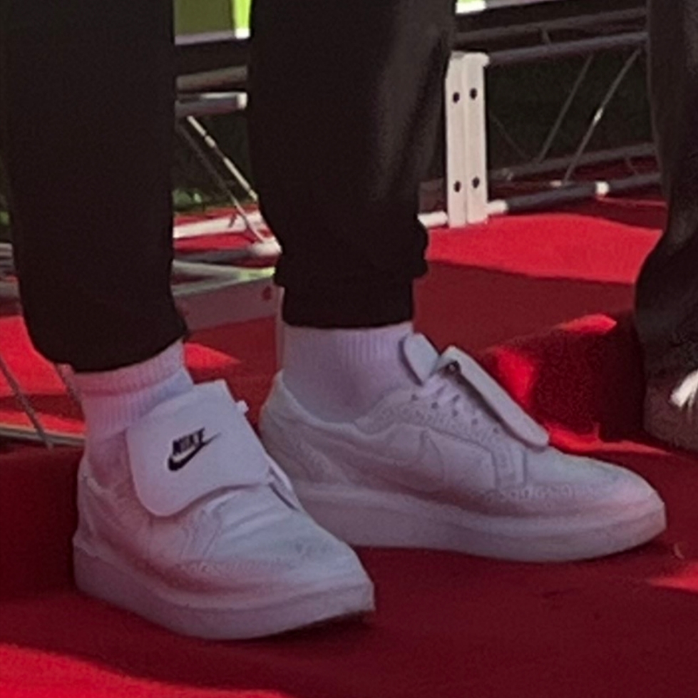 Nike x Peaceminusone Kwondo1 White 착용 스타일