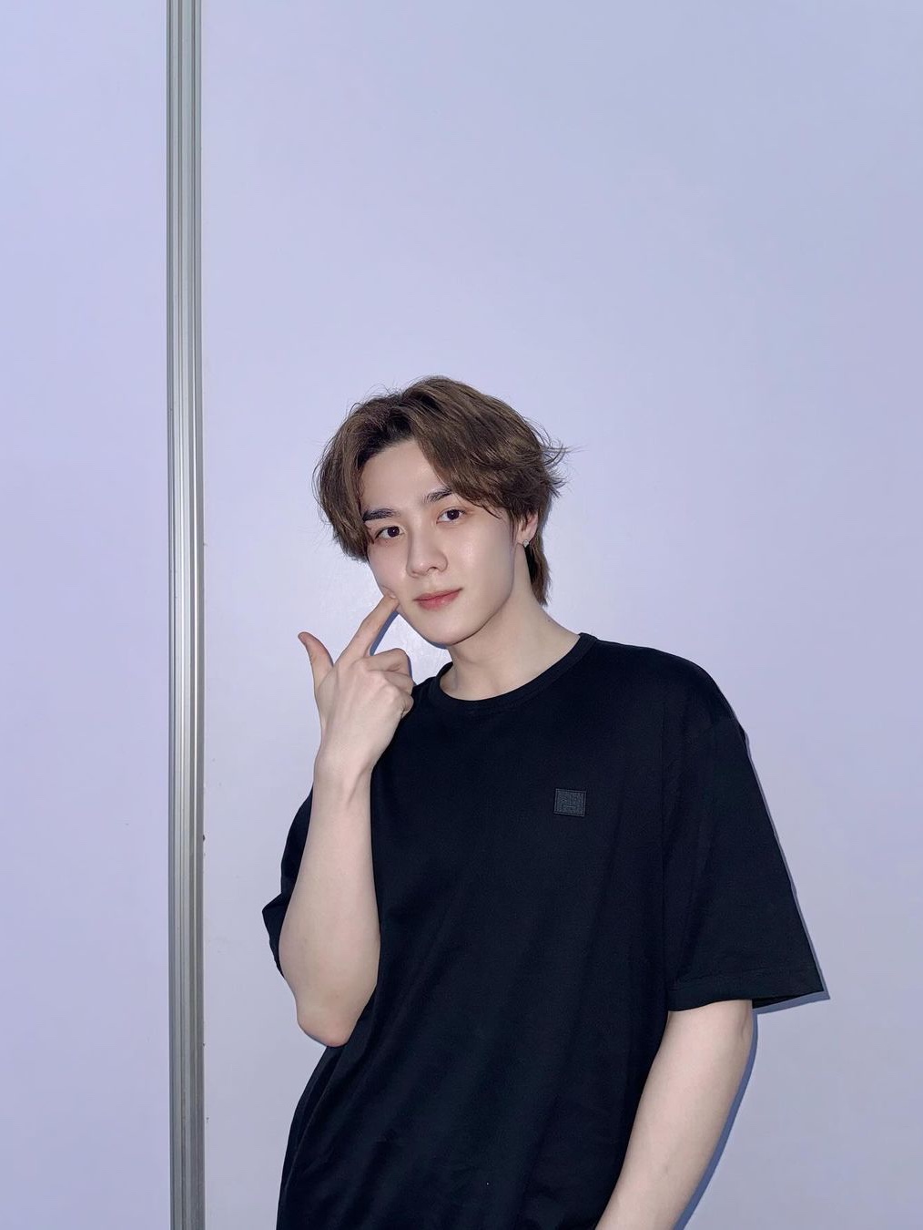 Acne Studios Crewneck T-Shirt Black 착용 스타일