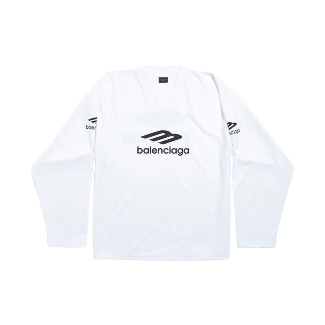 Balenciaga Skiwear 3B Sports Icon Ski Long Sleeve T-Shirt Large Fit White 상세 이미지 1