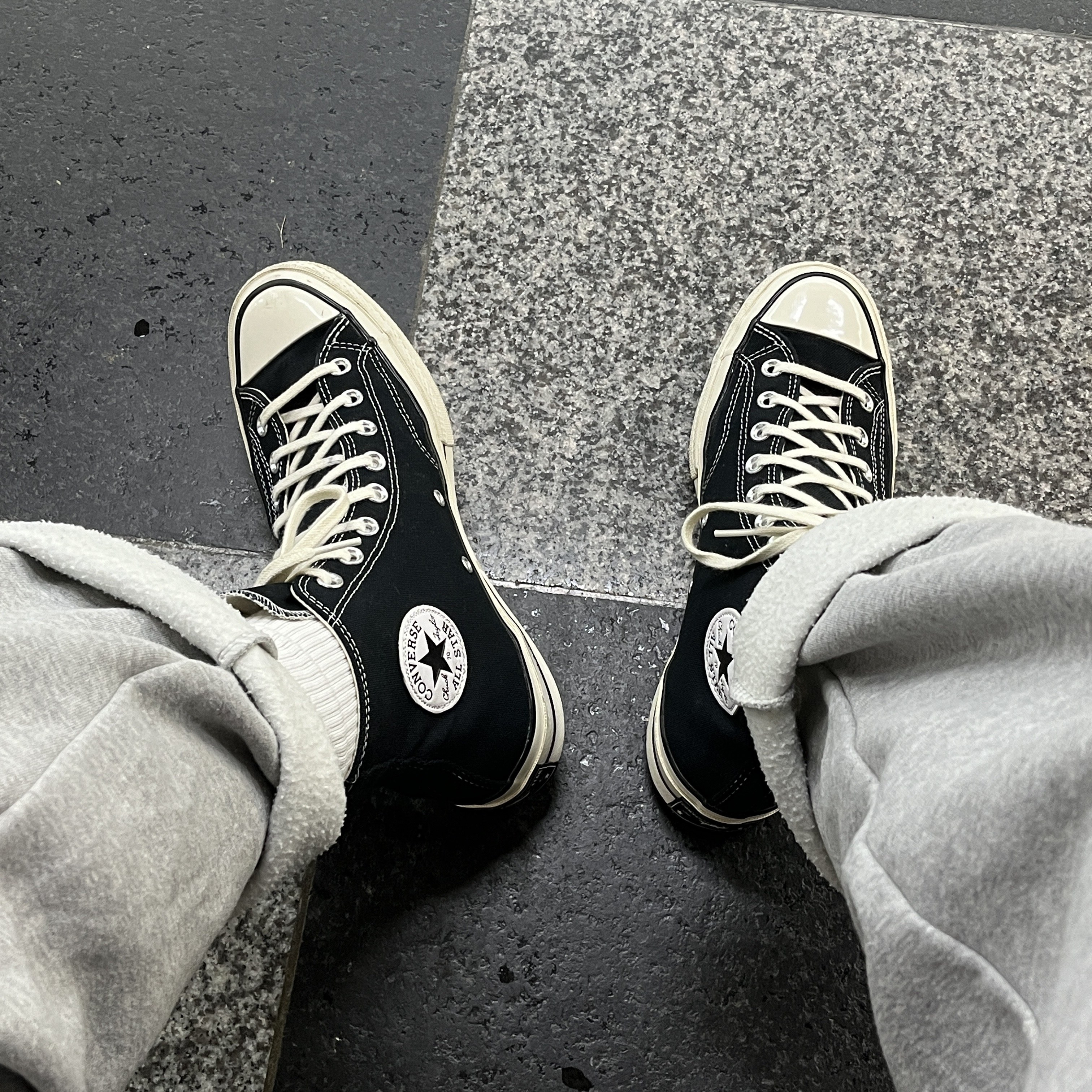 Converse Chuck 70 Hi Black 착용 스타일