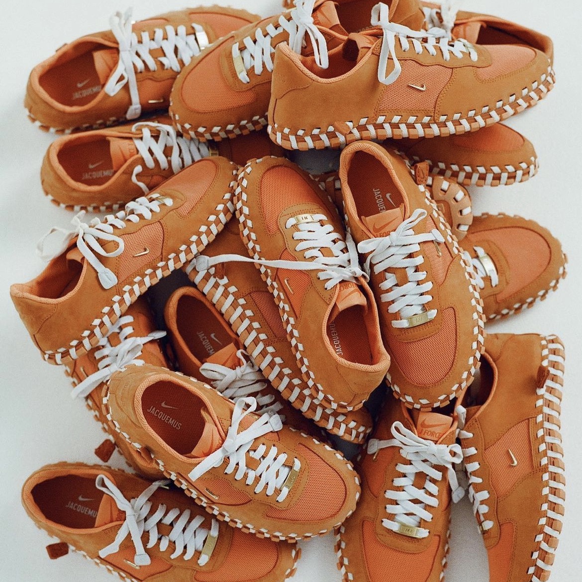 Nike x Jacquemus J Force 1 Low LX SP Orange 착용 스타일