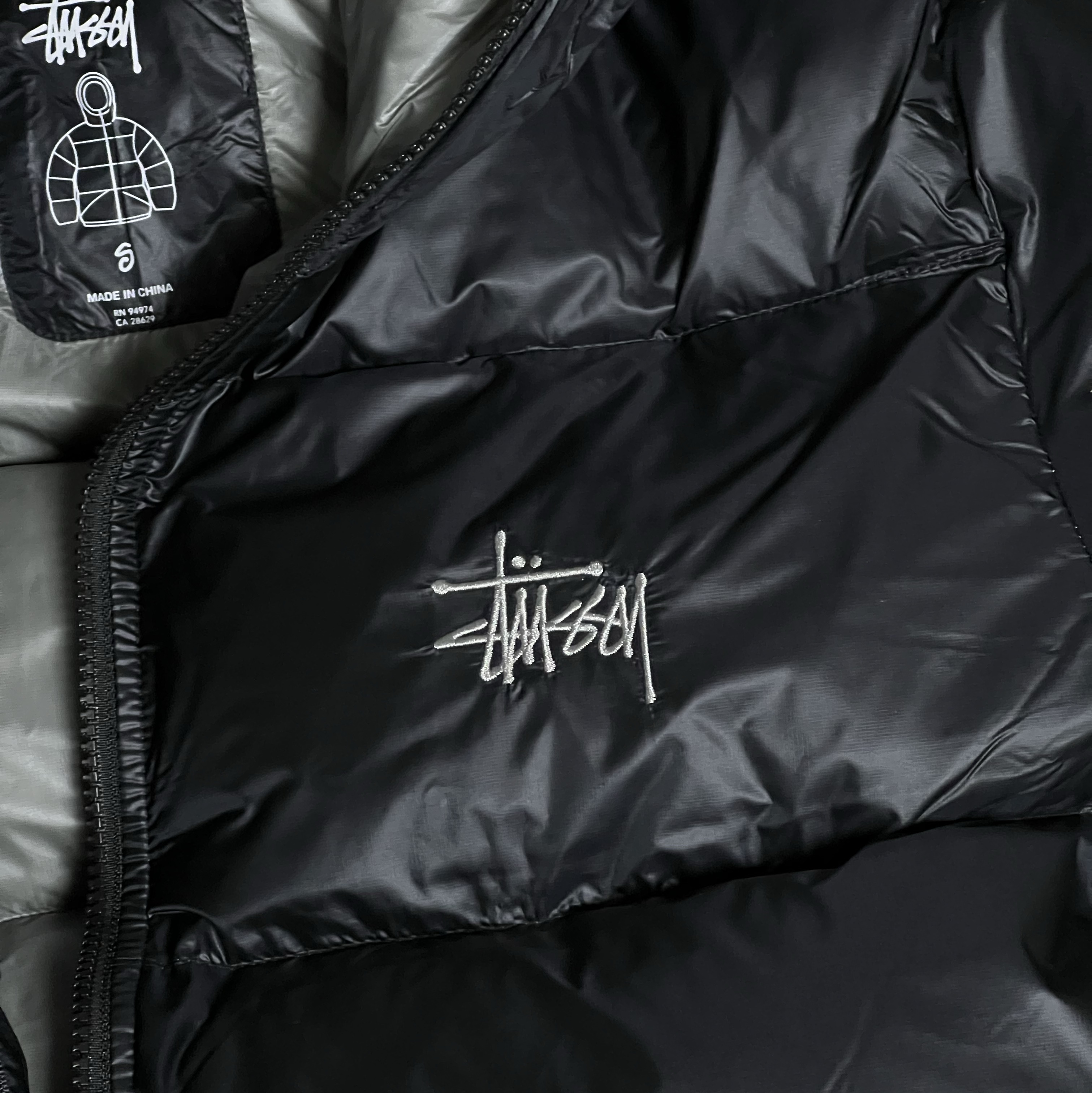 Stussy Down Parka Micro Ripstop Phantom Black 착용 스타일