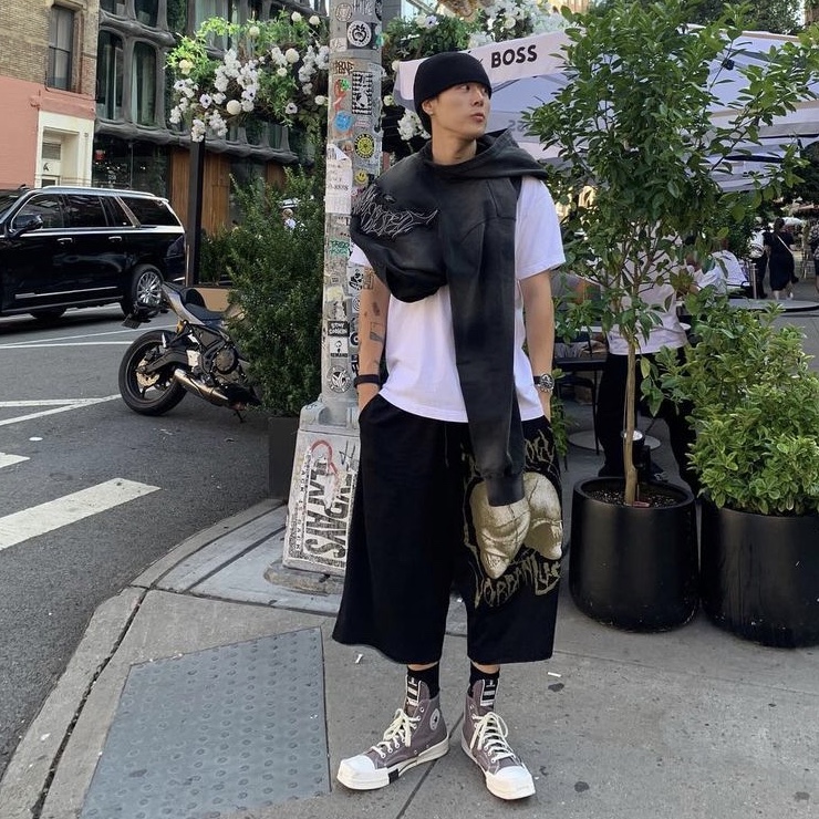 Converse x Drkshdw Turbodrk Chuck 70 Hi Laceless Iron 착용 스타일