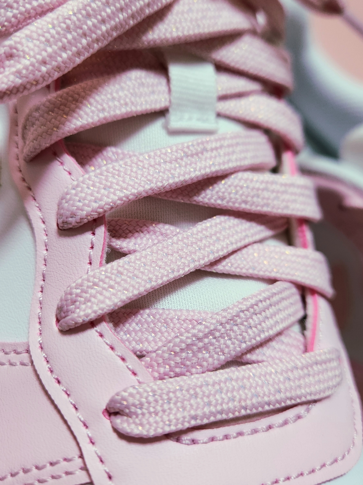 (GS) Nike Court Borough Low Recraft White Pink Foam, (GS) Nike Court Borough 2 SE White Pink Foam 착용 스타일 - 3