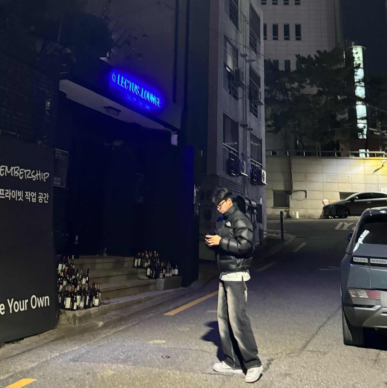 The North Face 1996 Eco Nuptse Jacket Black, Nike Air Force 1 '07 Low White 착용 스타일 - 2