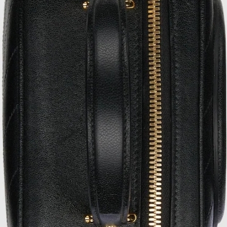 Gucci Blondie Top Handle Bag Black Leather 착용 스타일 - 4