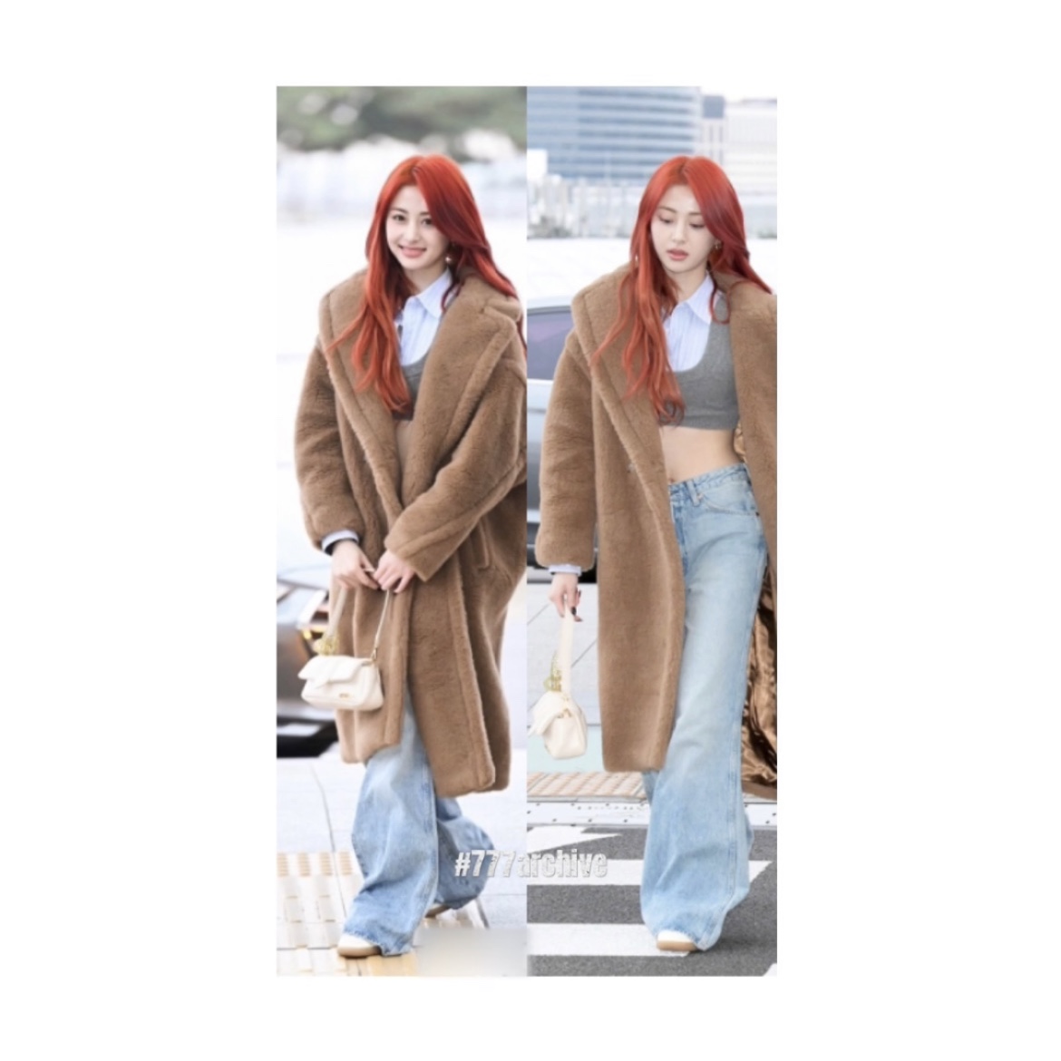 Adidas x Wales Bonner Pony Tonal Samba Cream White Mystery Brown, (W) Max Mara Nuevo Teddy Bear Icon Coat in Alpaca and Cashmere Sand 착용 스타일 - 2