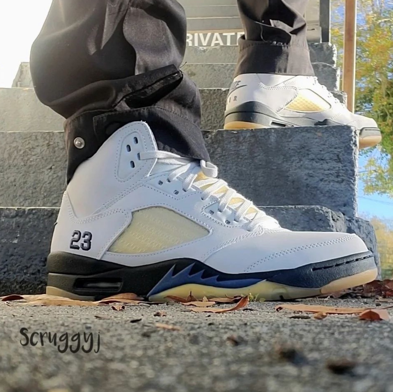 (W) Jordan 5 x A Ma Maniere Retro Dawn 착용 스타일 - 4