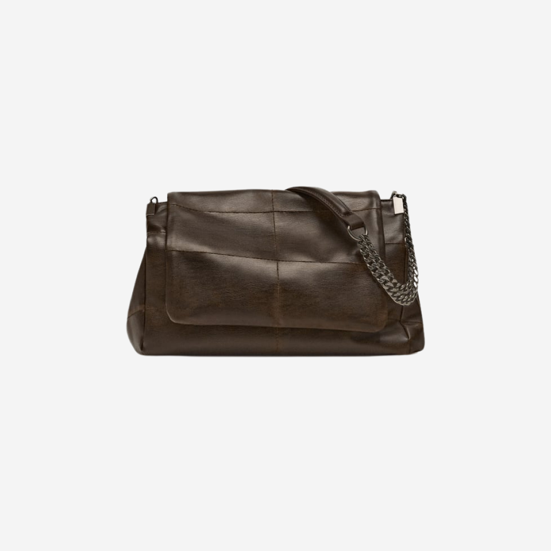 자라 락 플랩 숄더백 브라운 Zara KREAM