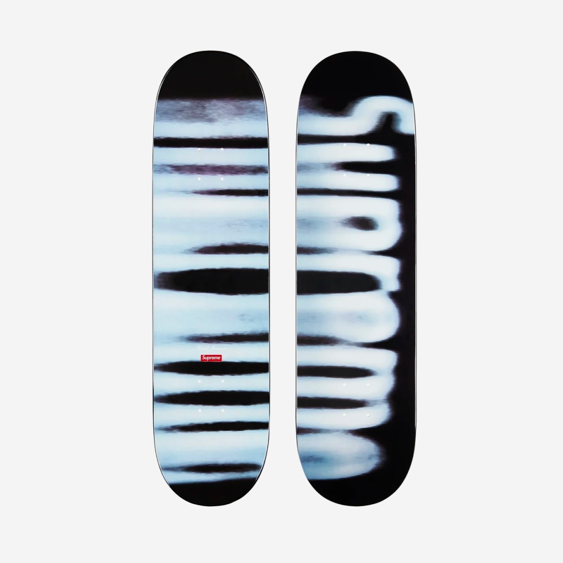 Supreme Blurred Logo Skateboard Black  - 23FW 상세 이미지 1