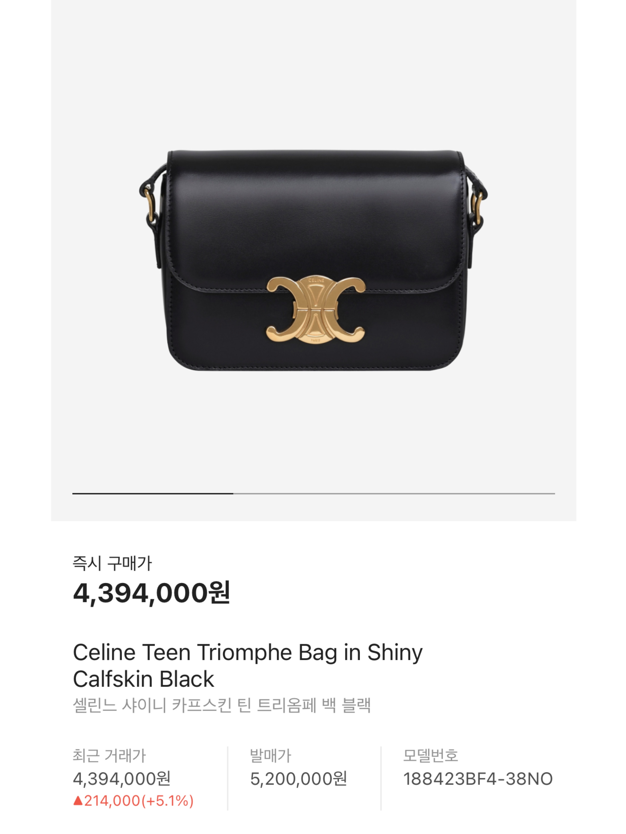Celine Teen Triomphe Bag in Shiny Calfskin Ice Blue, Celine Teen Triomphe Bag in Shiny Calfskin Limestone 착용 스타일 - 10