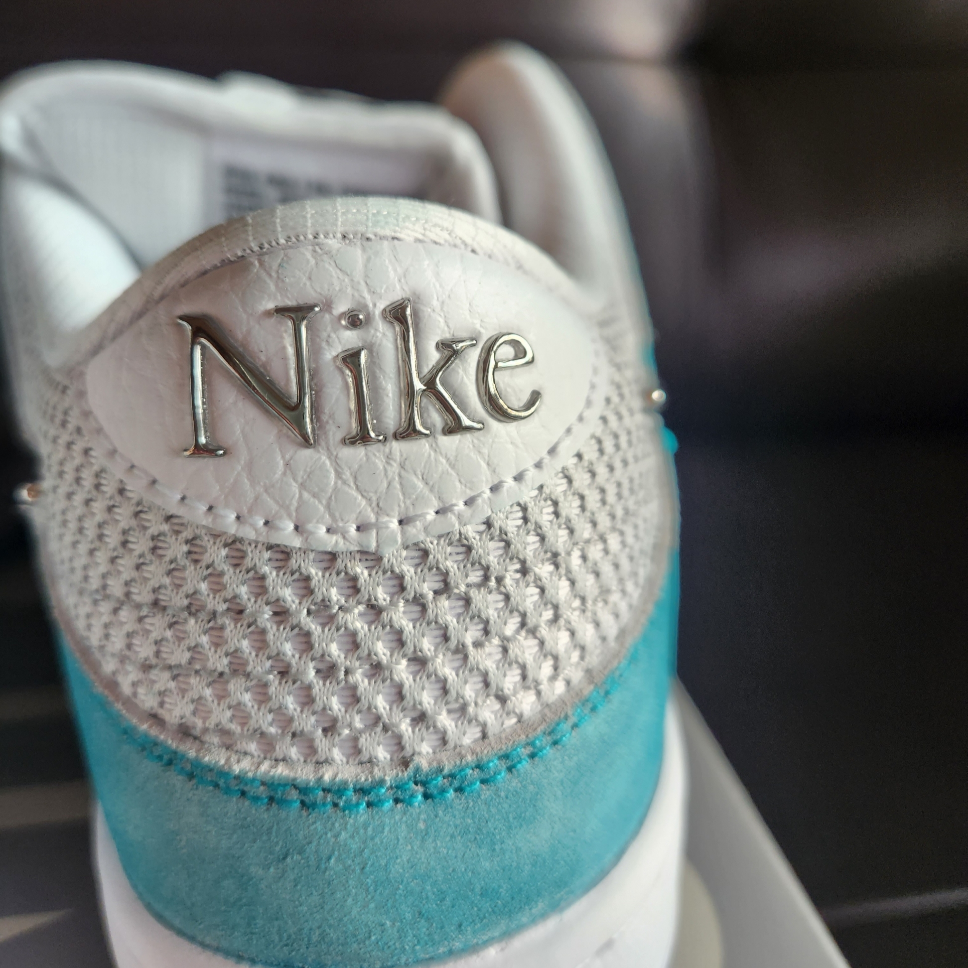 Nike x April Skateboards SB Dunk Low Pro QS Racer Blue Metallic Silver 착용 스타일 - 4