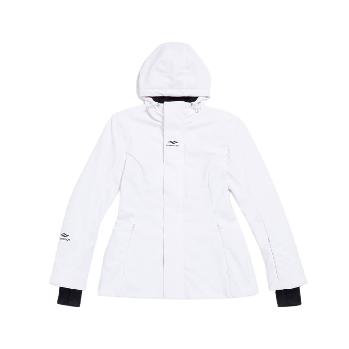 (W) Balenciaga Skiwear 3B Sports Icon Ski Hourglass Parka White 상세 이미지 1